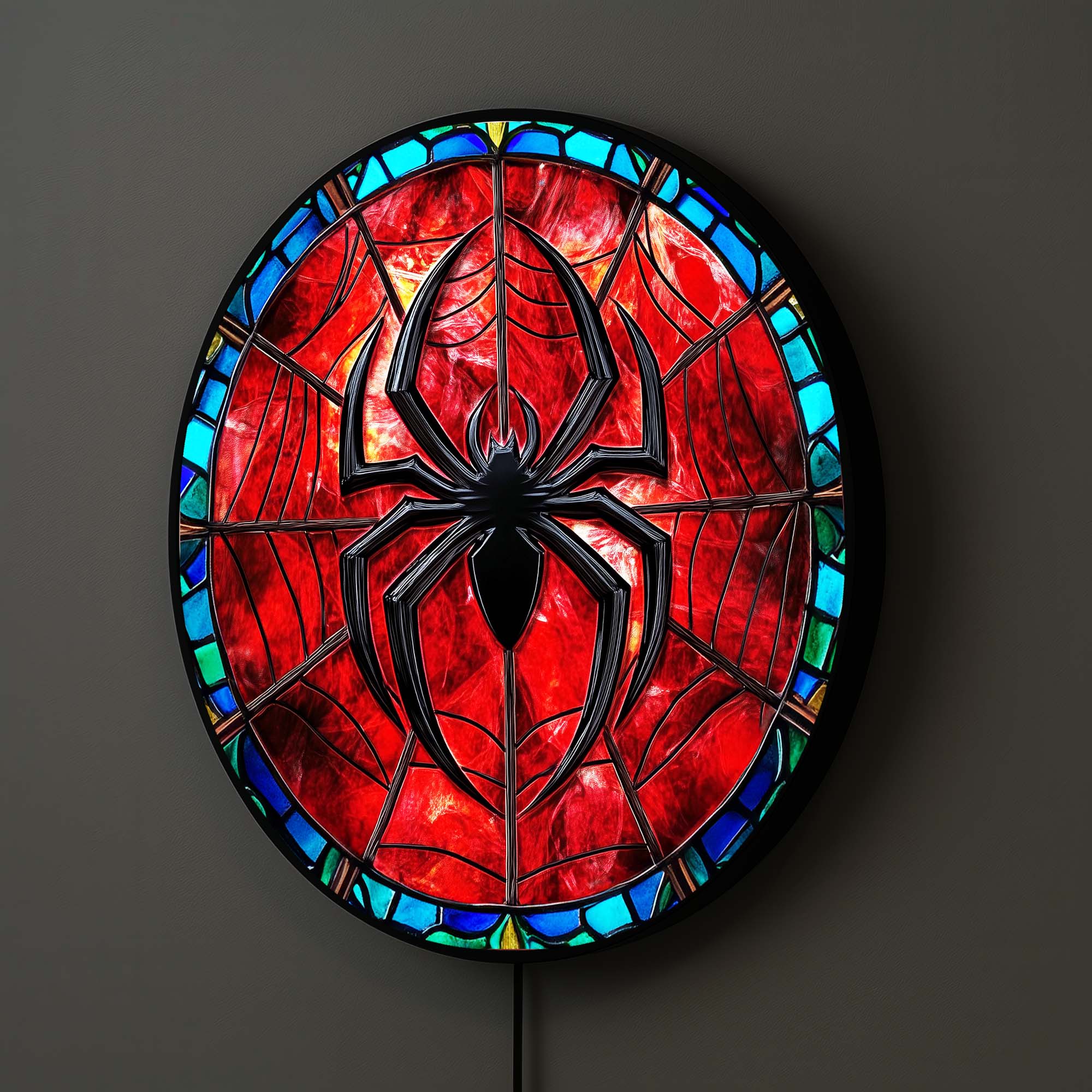Artronauts Glass Print Spider - Backlit Tempered Glass Wall Art