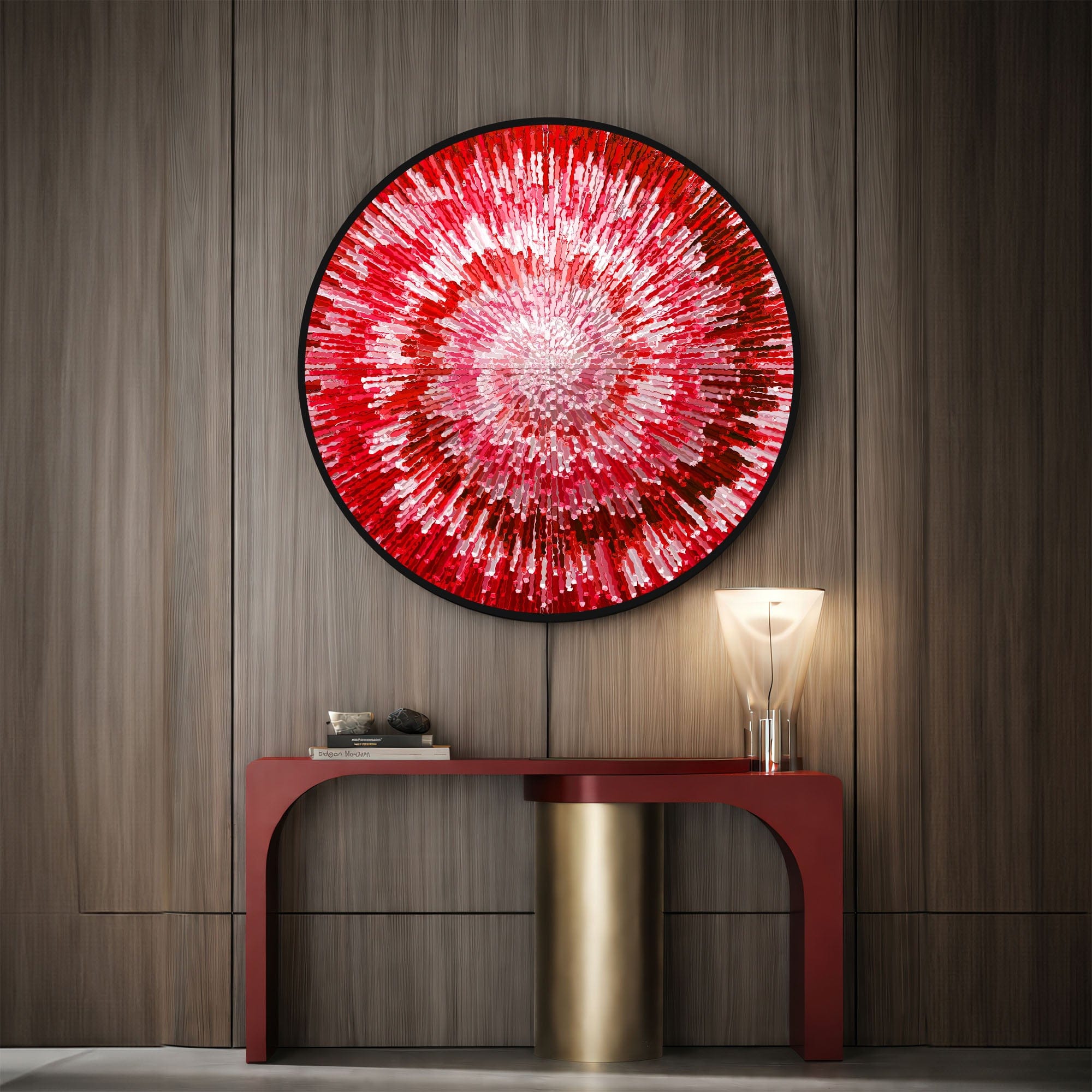 Artronauts Glass Print NOVA RED - Lumi™ LED Glass Wall Art