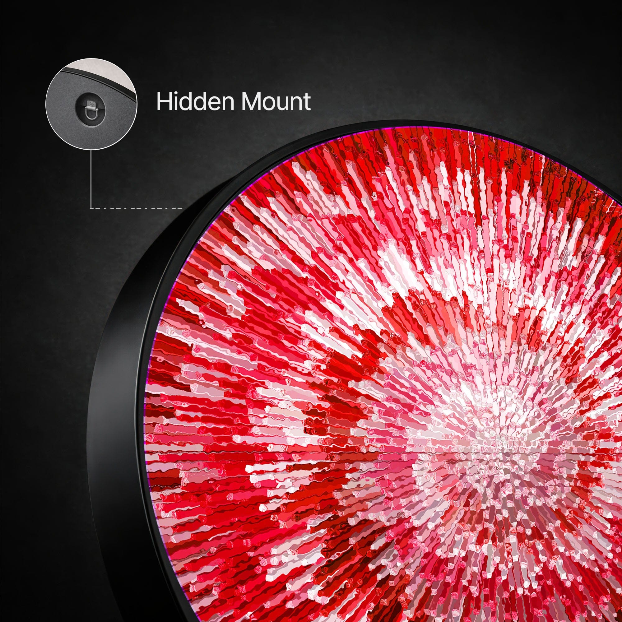 Artronauts Glass Print NOVA RED - Lumi™ LED Glass Wall Art