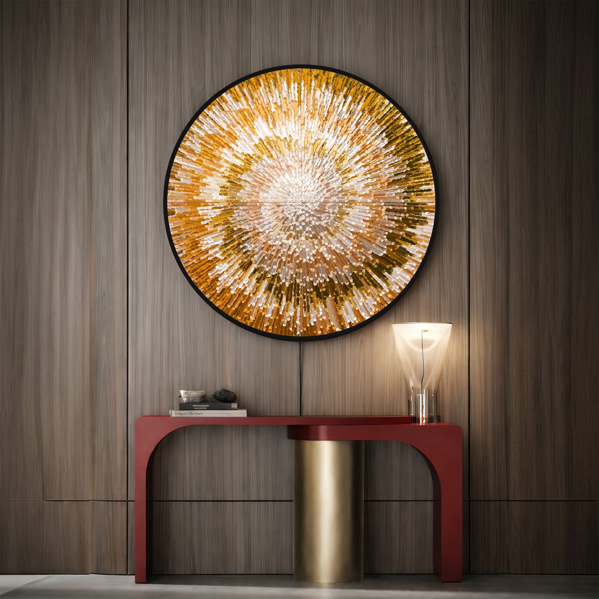 Artronauts Glass Print NOVA ORANGE - Lumi™ LED Glass Wall Art