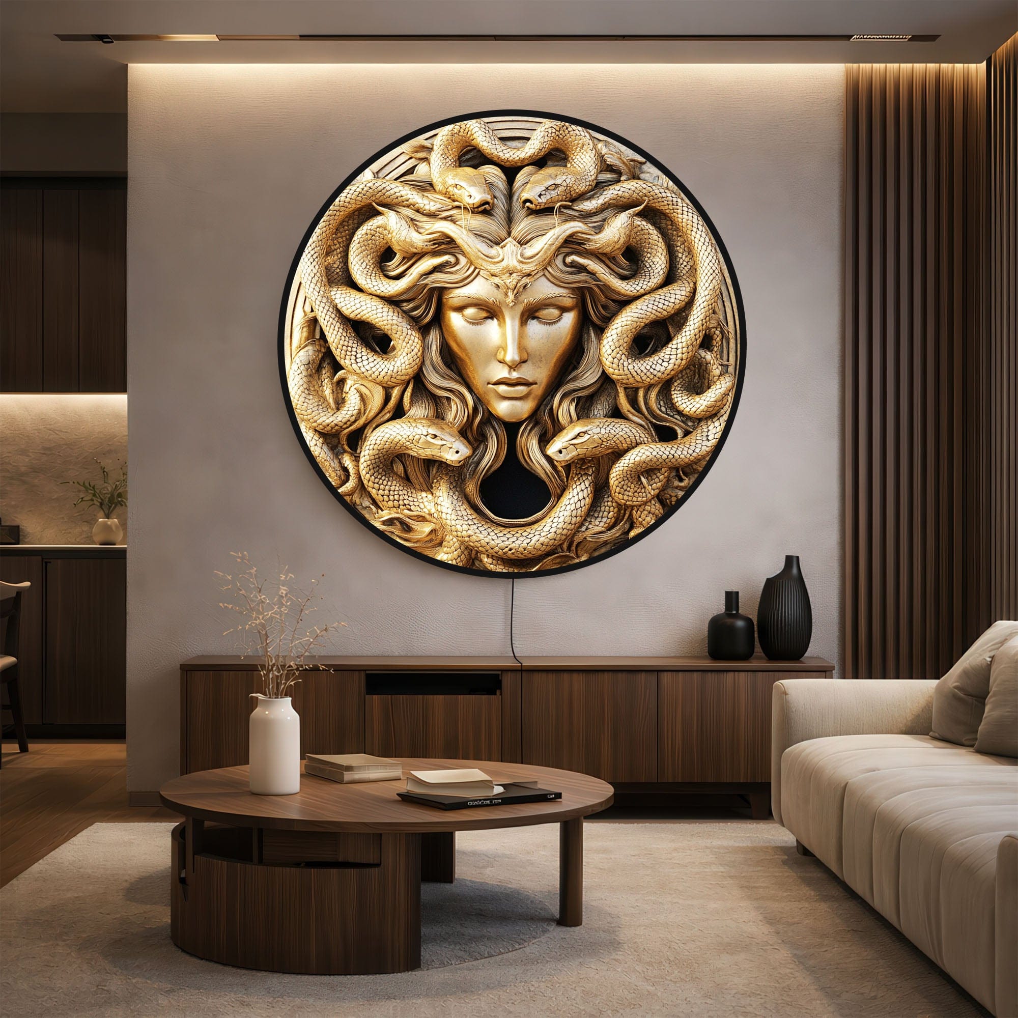 Artronauts Glass Print MEDUSA - Lumi™ LED Glass Wall Art