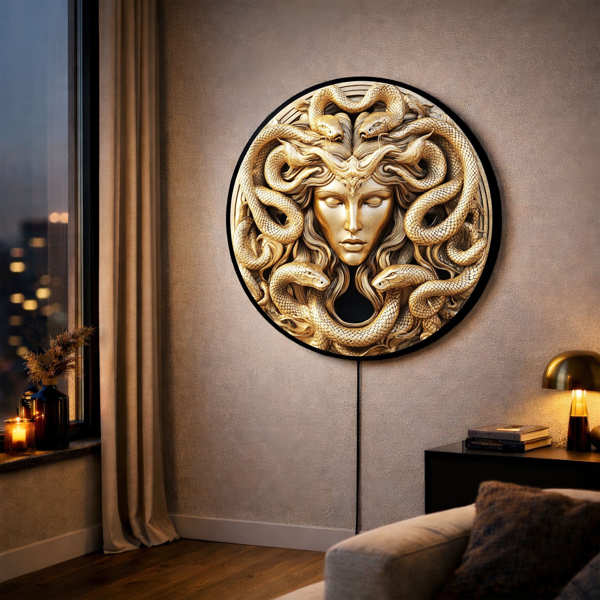 Artronauts Glass Print MEDUSA - Lumi™ LED Glass Wall Art