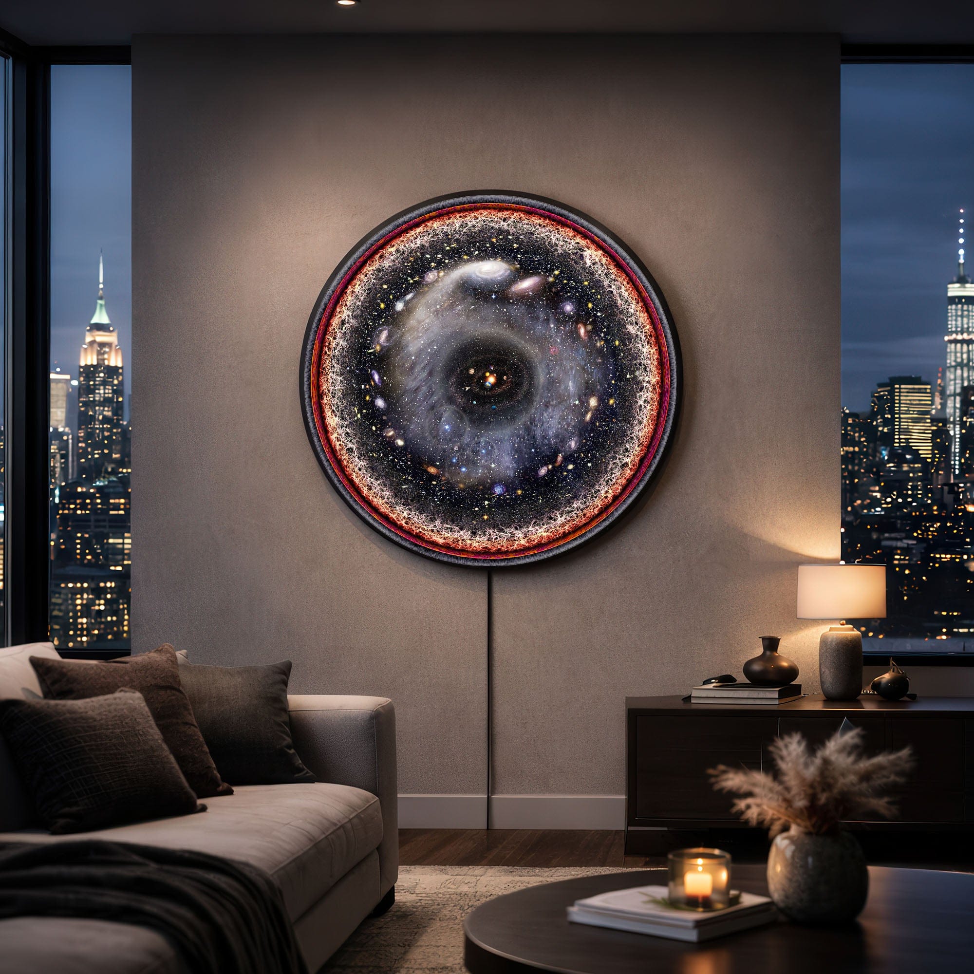Artronauts Glass Print Universe - Lumi™ LED Glass Wall Art