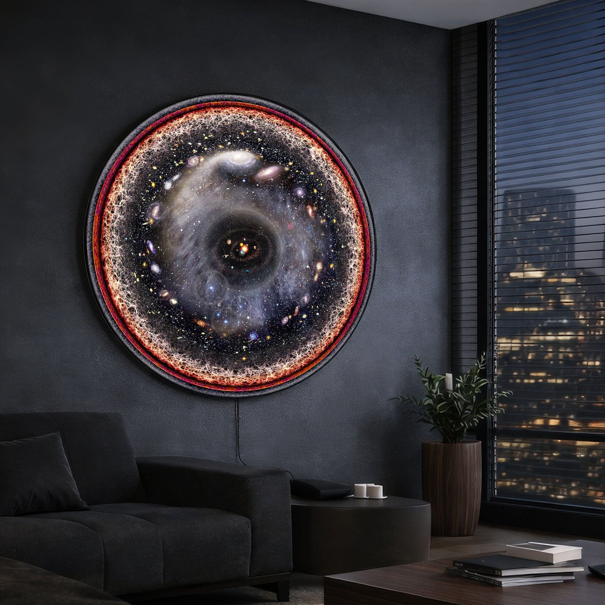 Artronauts Glass Print Universe - Lumi™ LED Glass Wall Art
