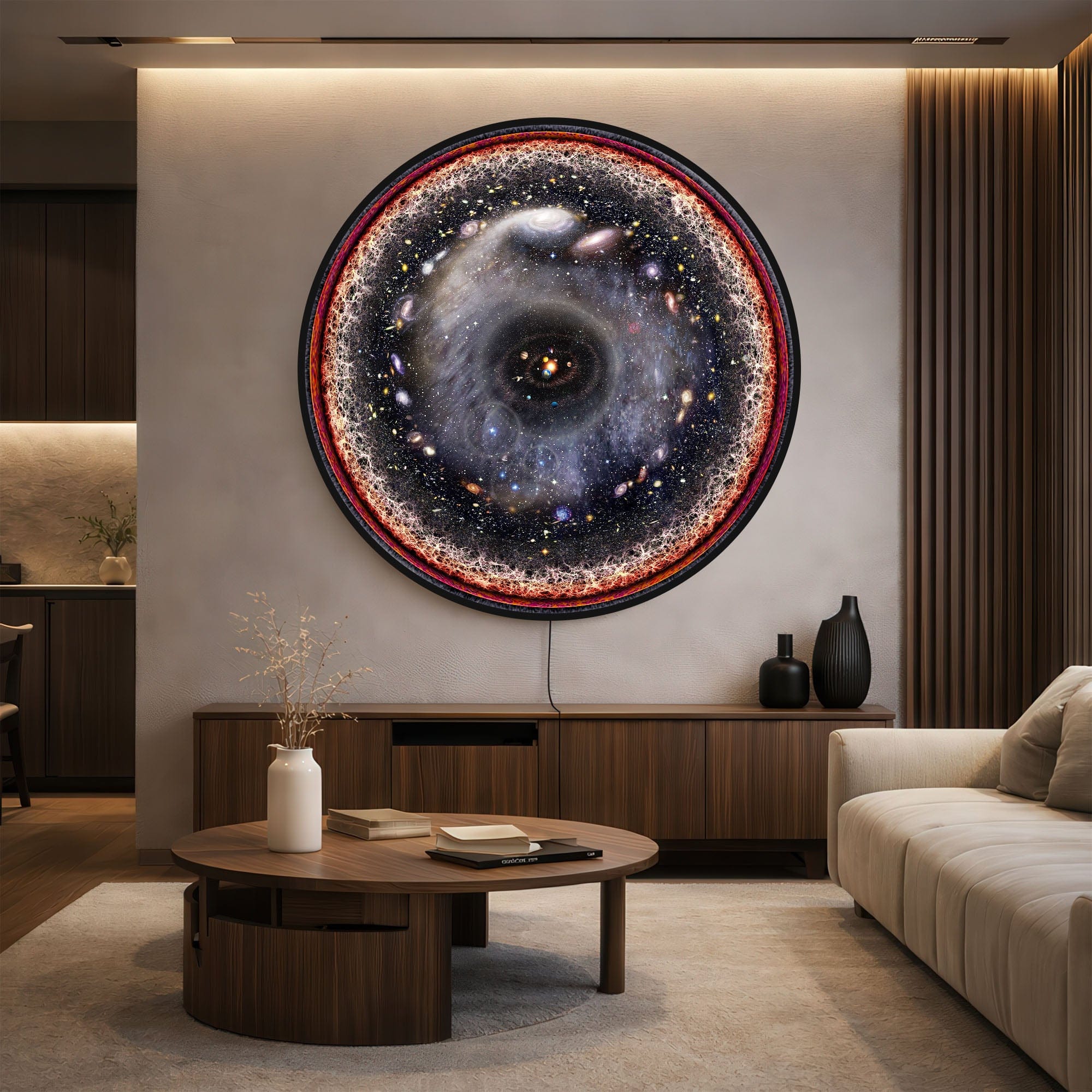 Artronauts Glass Print Universe - Lumi™ LED Glass Wall Art