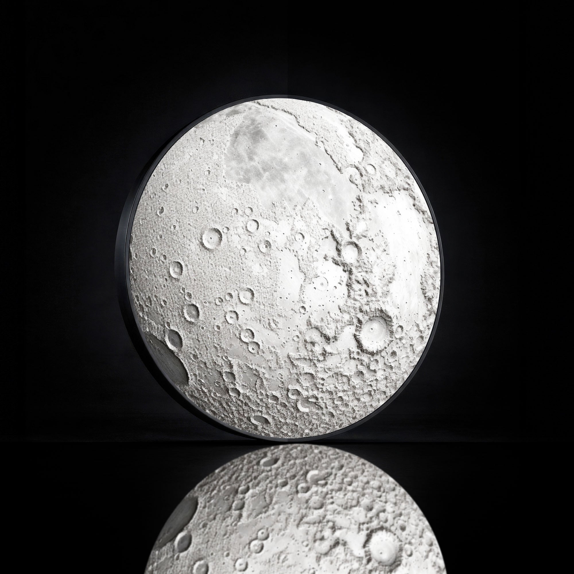 THE MOON II - Lumi™ LED Glass Wall Art