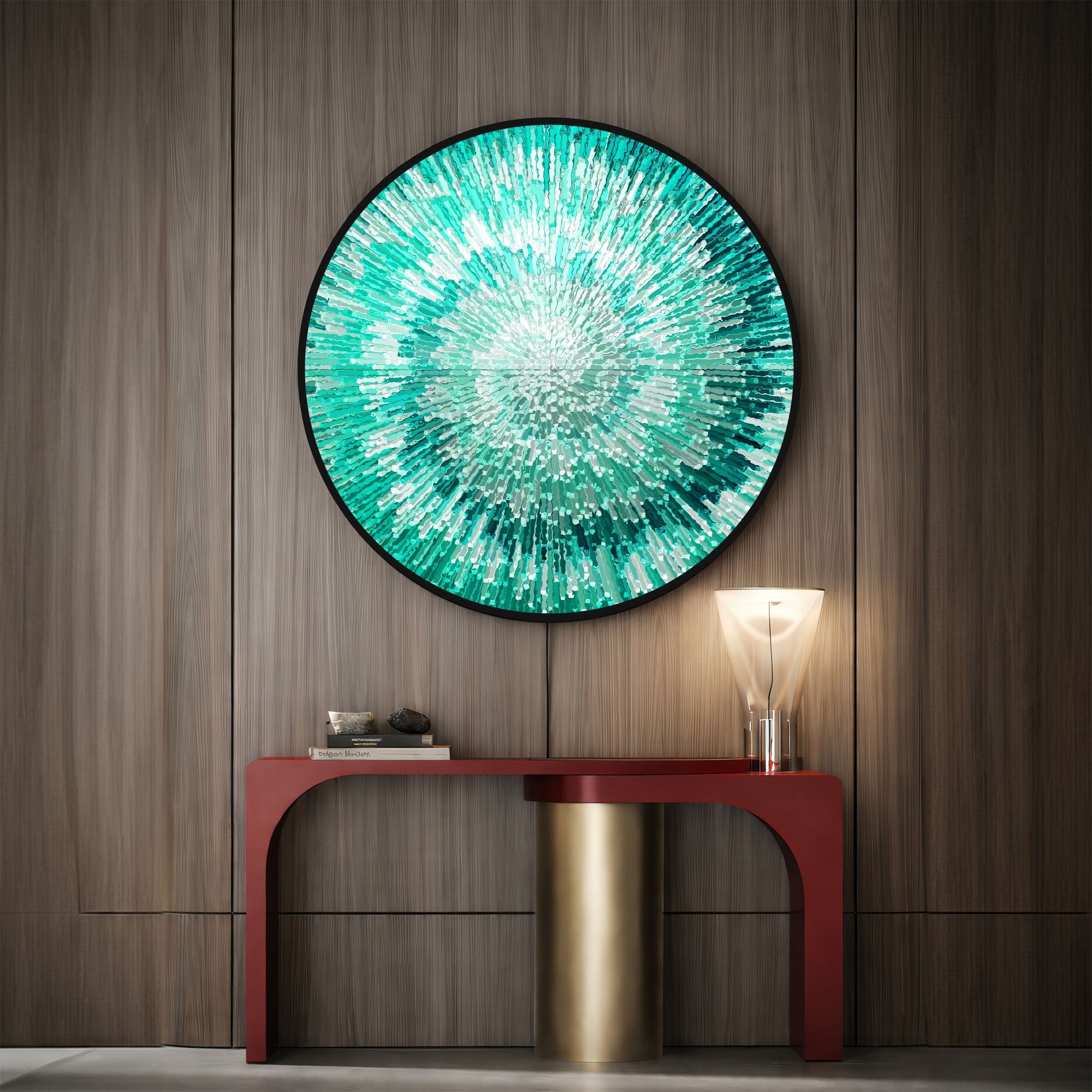 Artronauts Glass Print NOVA AQUA - Lumi™ LED Glass Wall Art