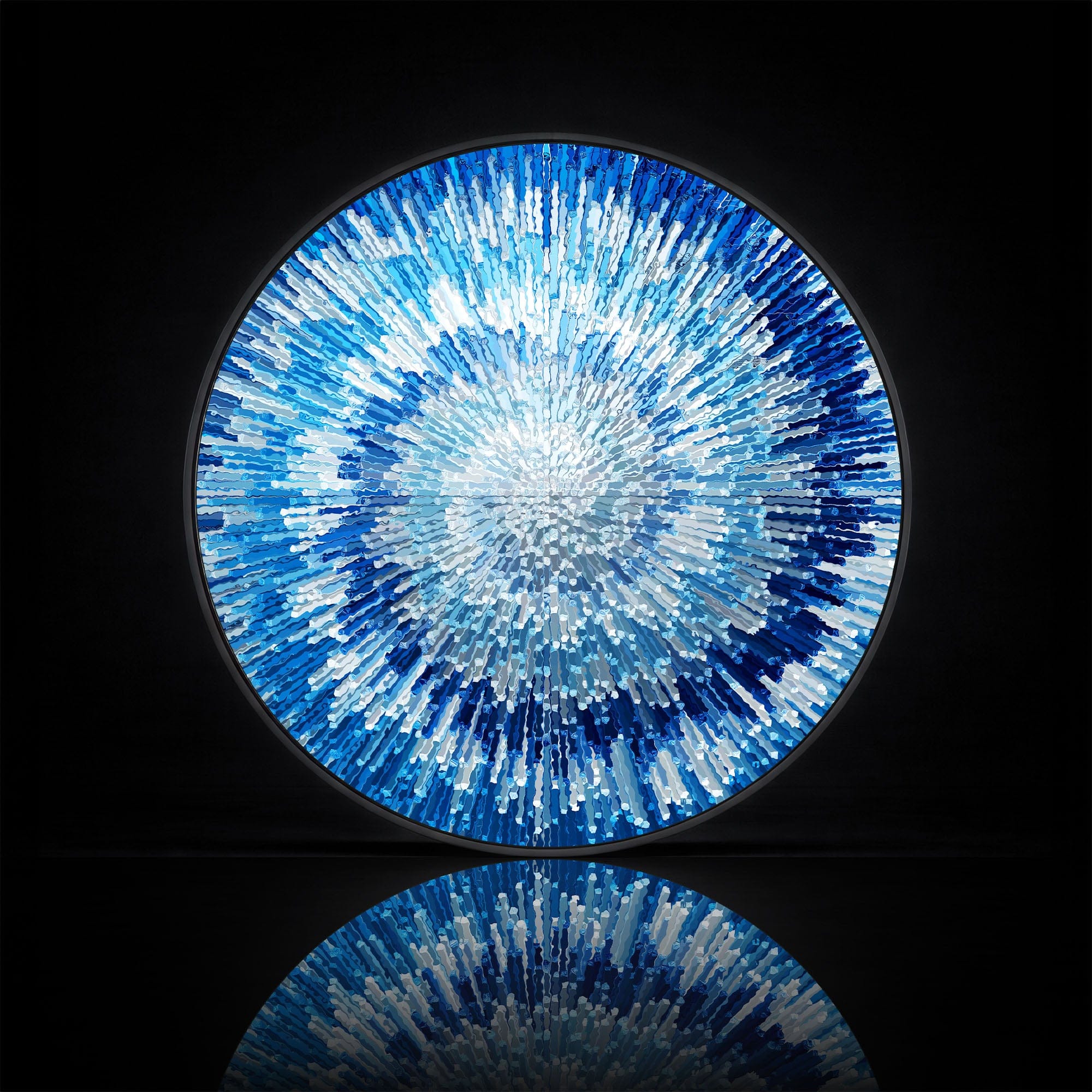 Artronauts Glass Print NOVA BLUE - Lumi™ LED Glass Wall Art