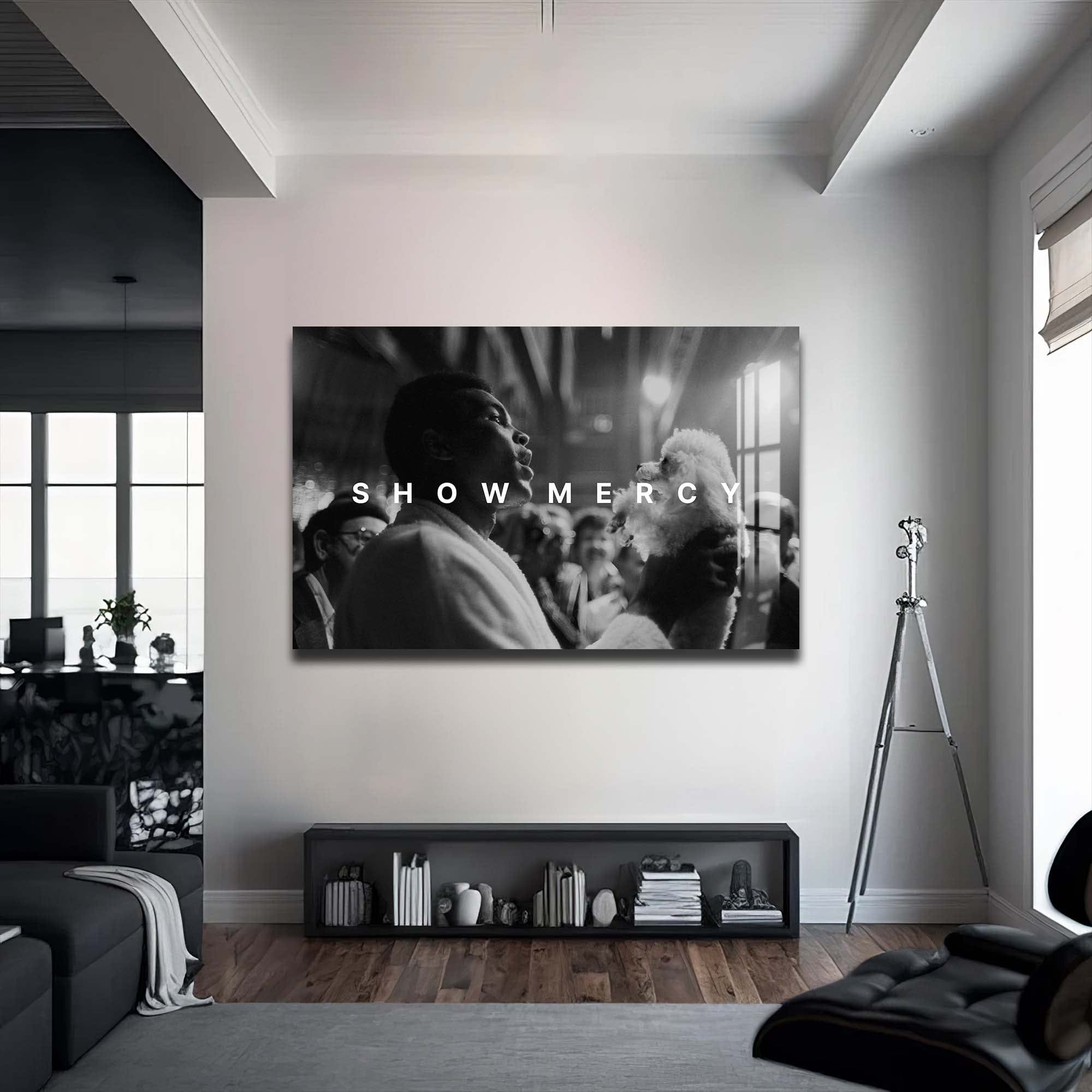 Artronauts Glass Print Muhammad Ali - Show Mercy