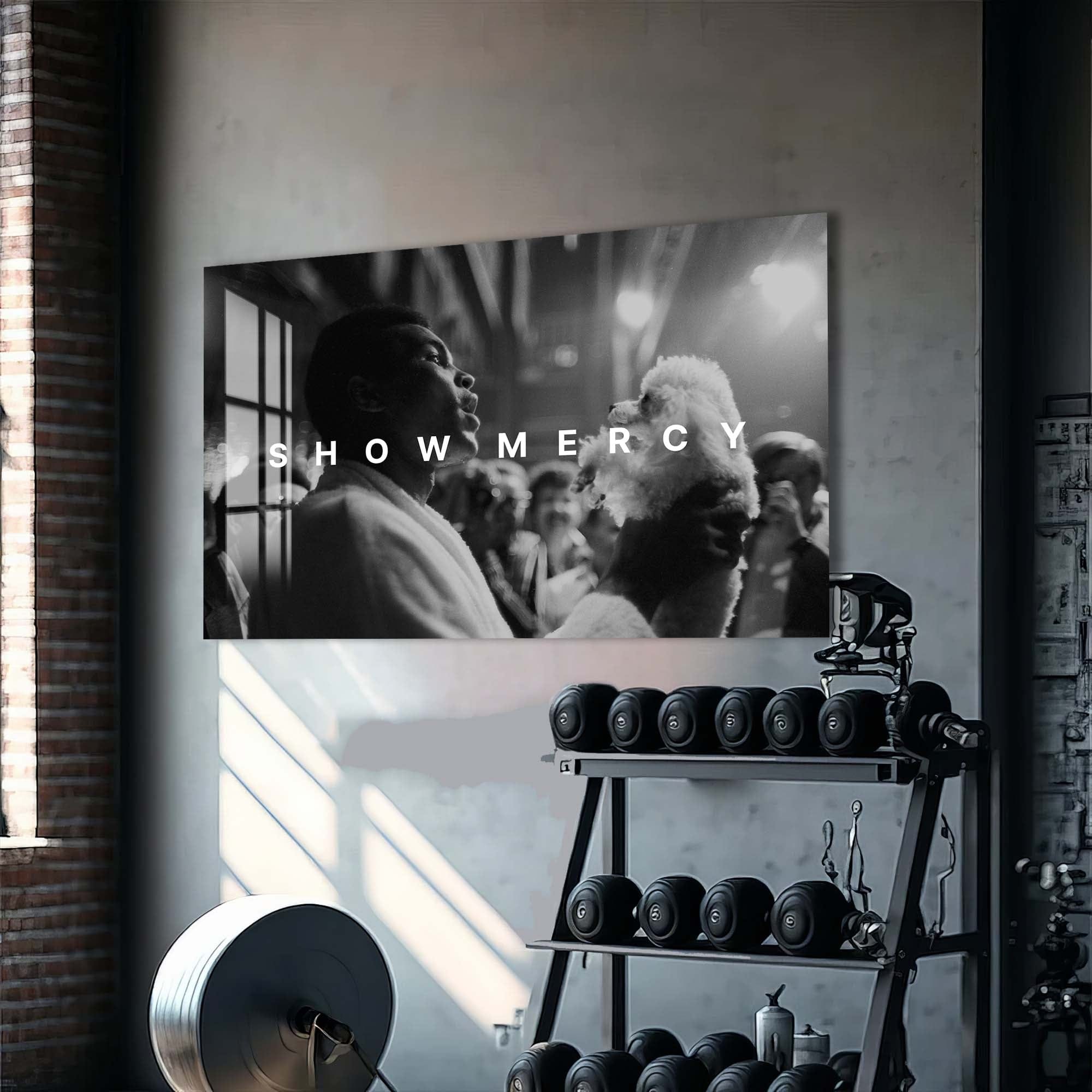 Artronauts Glass Print Muhammad Ali - Show Mercy
