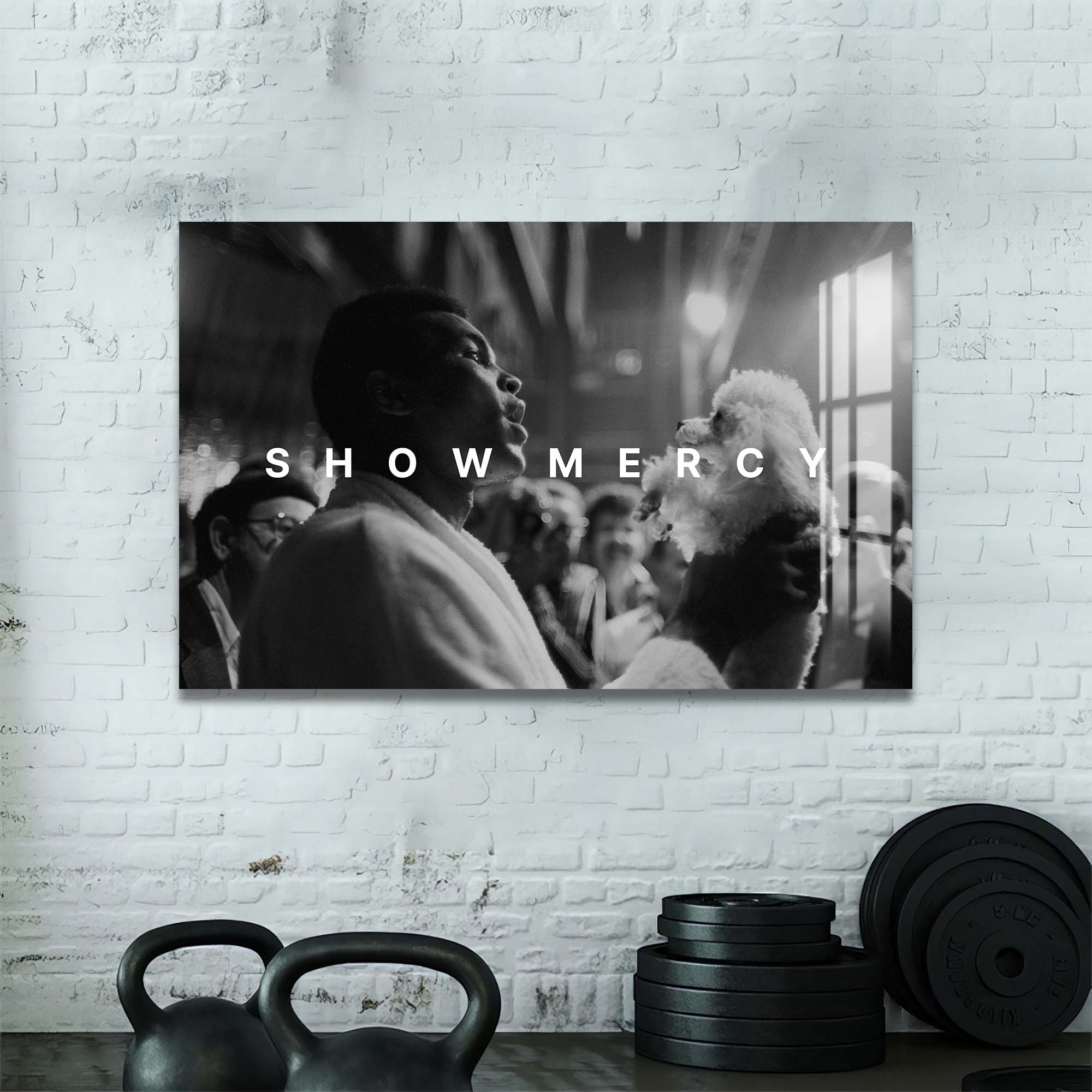 Artronauts Glass Print Muhammad Ali - Show Mercy