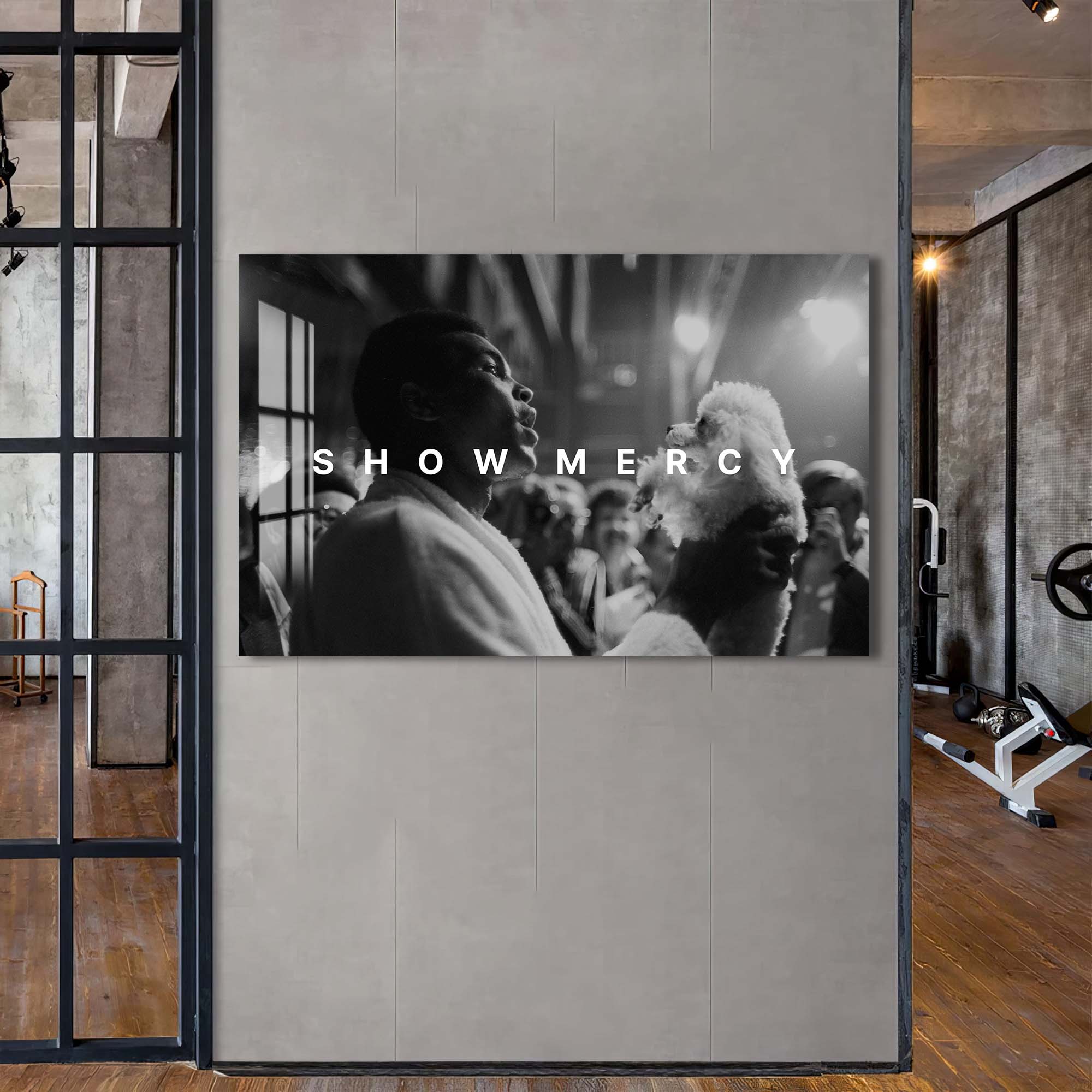 Artronauts Glass Print Muhammad Ali - Show Mercy