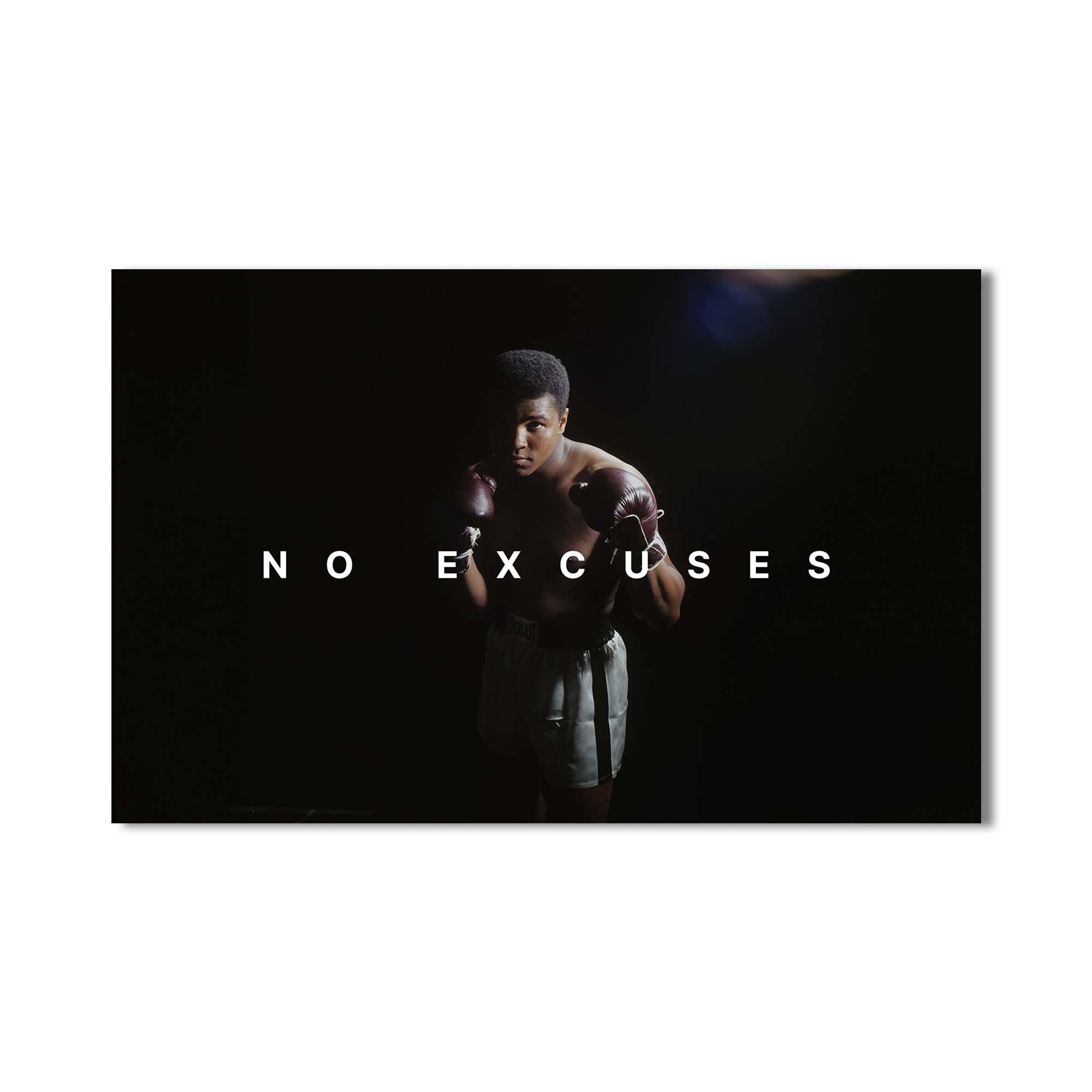 Artronauts Glass Print Muhammad Ali - No Excuse