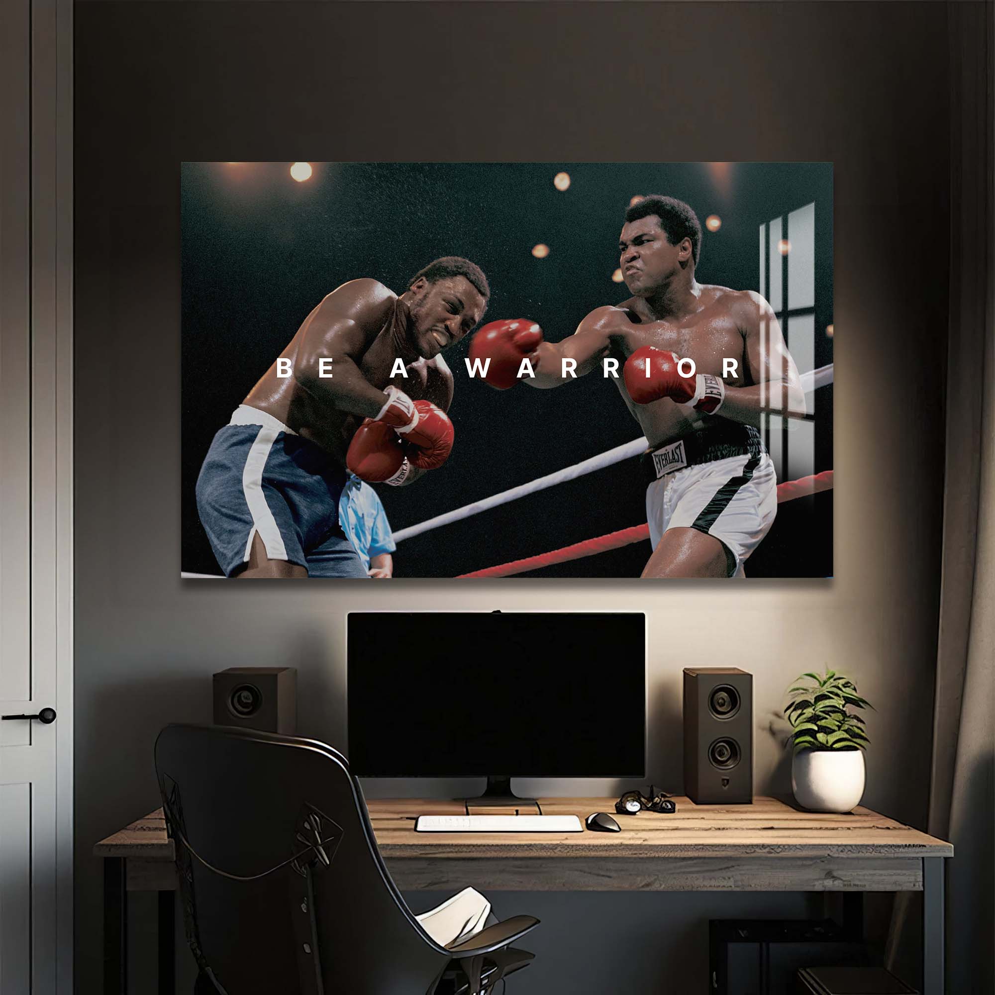 Artronauts Glass Print Muhammad Ali - Be A Warrior