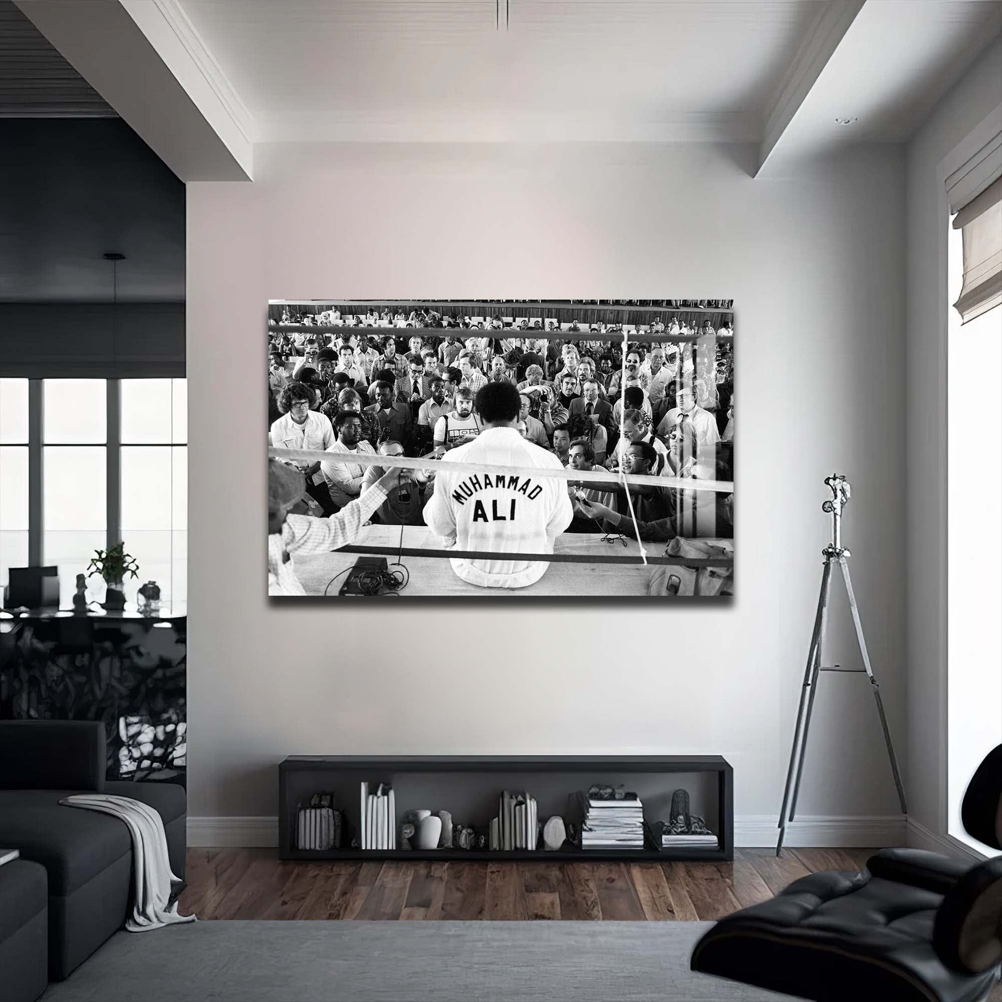 Artronauts Glass Print Muhammad Ali - Press
