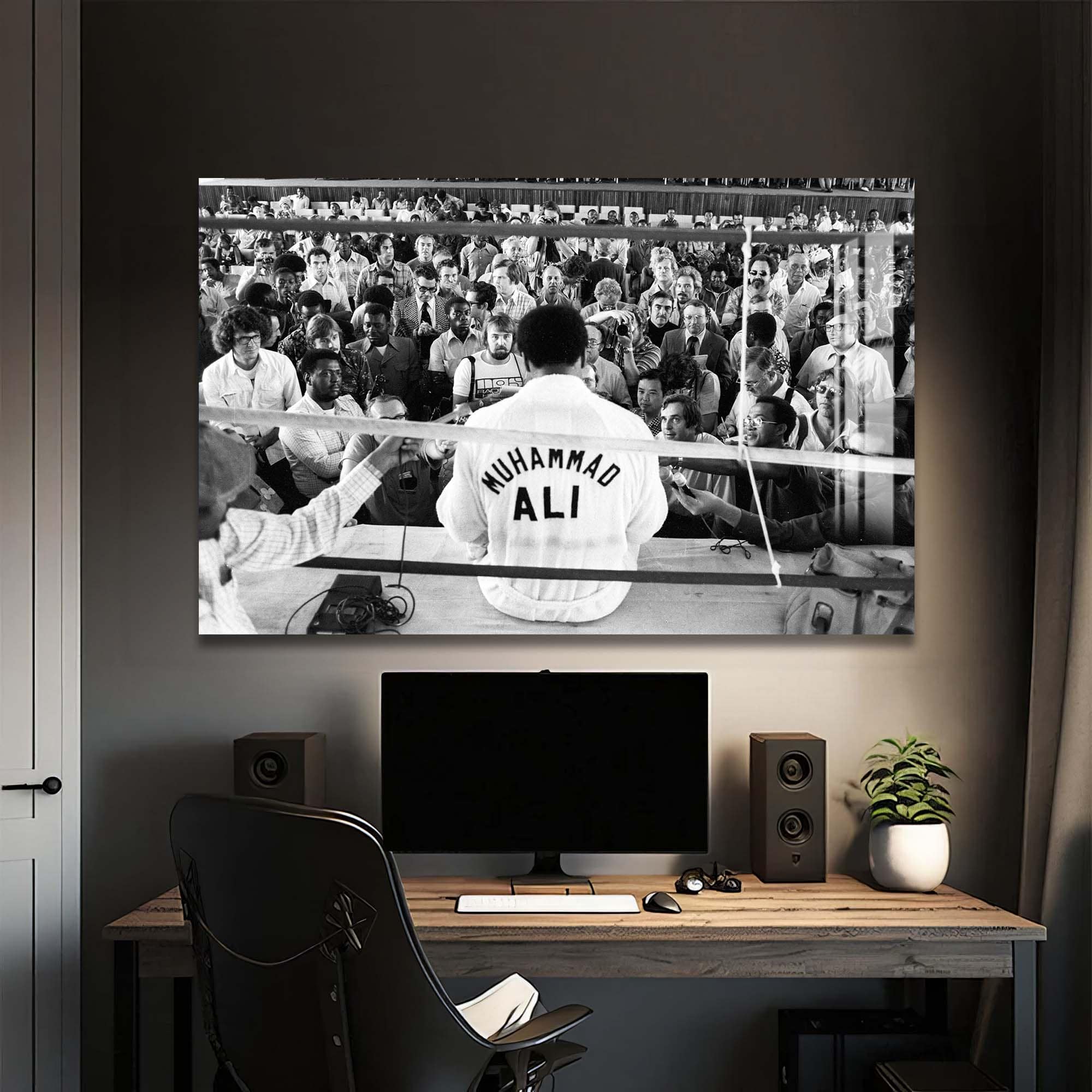 Artronauts Glass Print Muhammad Ali - Press