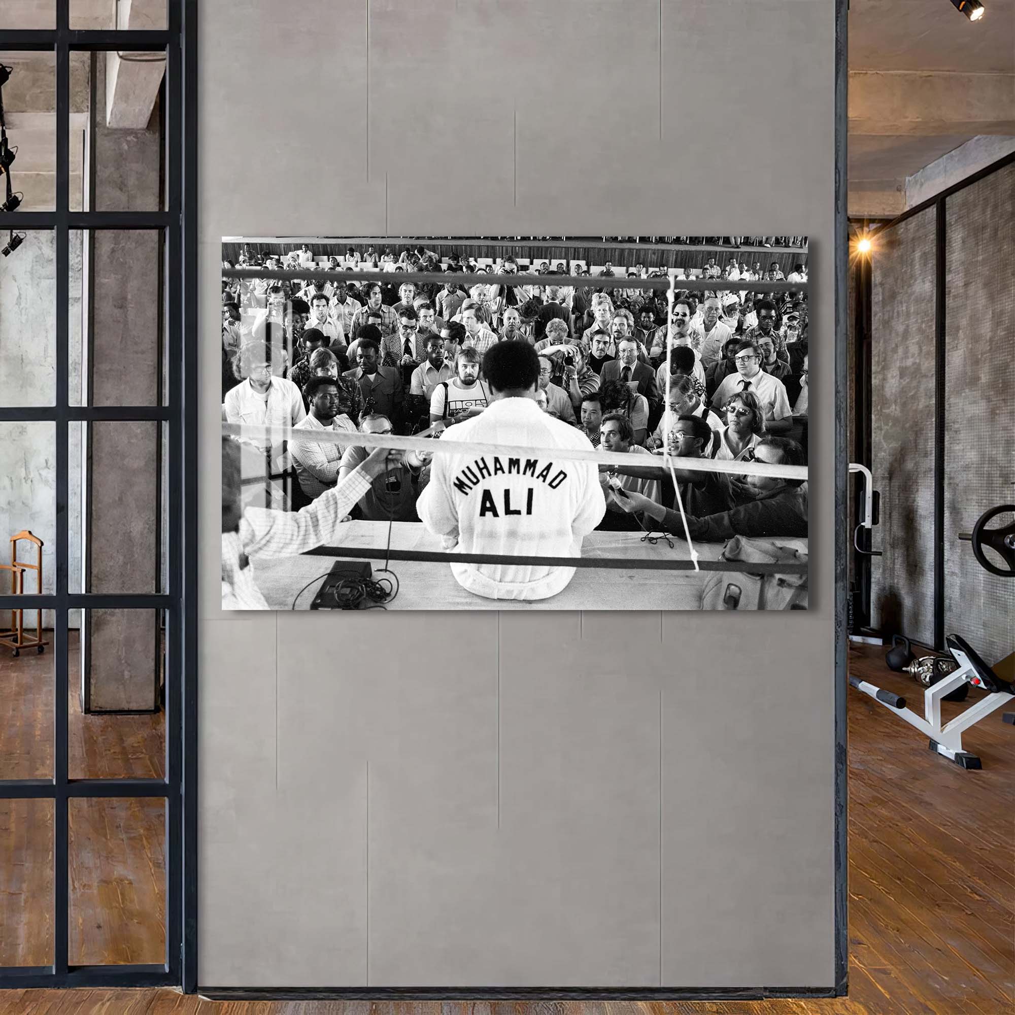 Artronauts Glass Print Muhammad Ali - Press