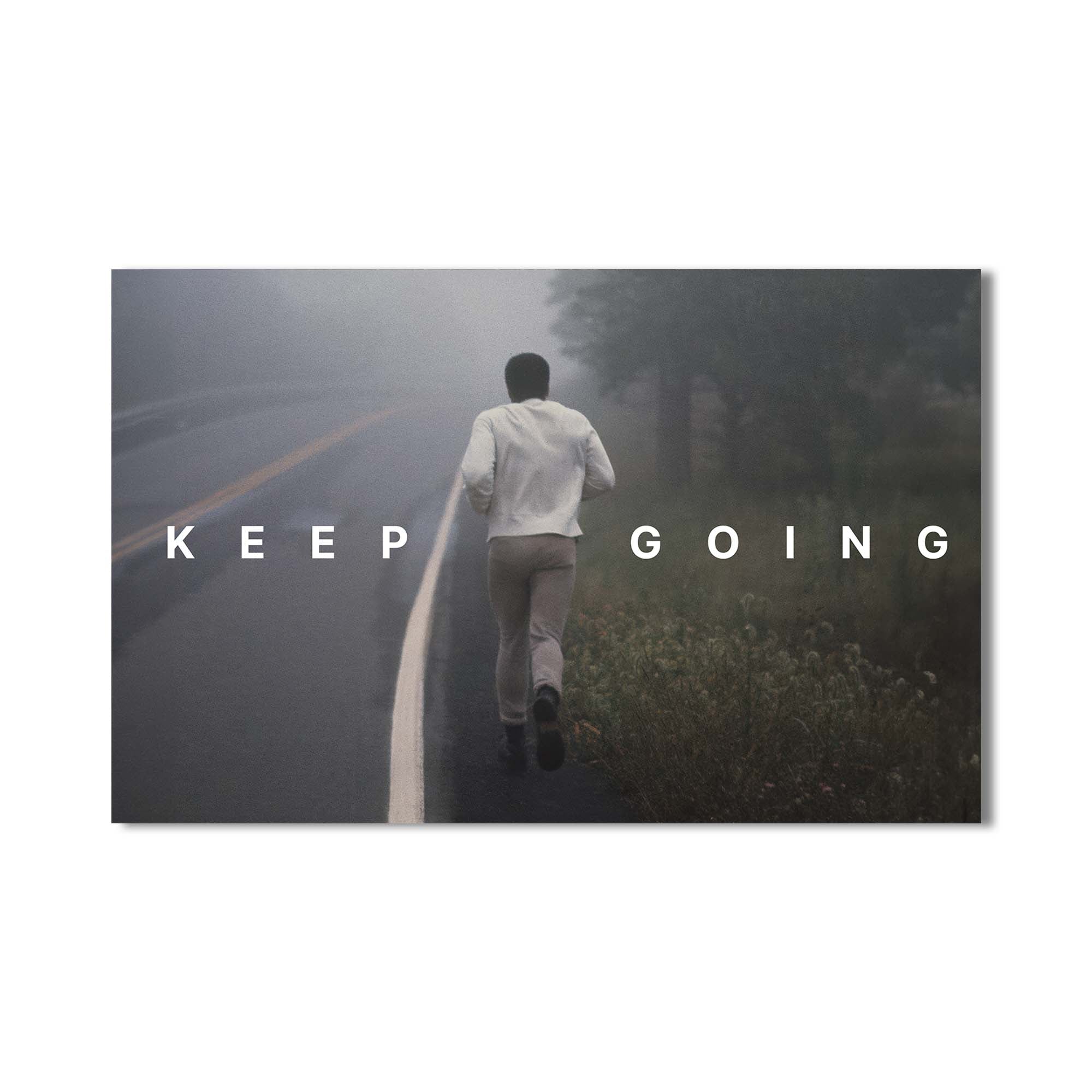 Artronauts Glass Print Muhammad Ali - Keep Going