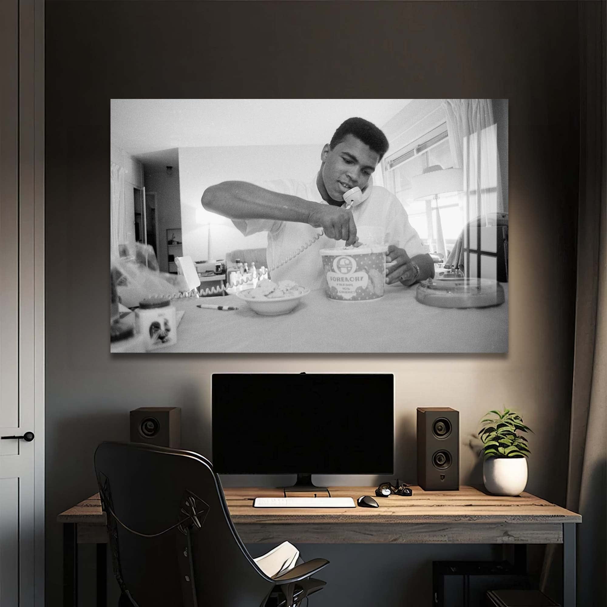 Artronauts Glass Print Muhammad Ali - Ice Cream