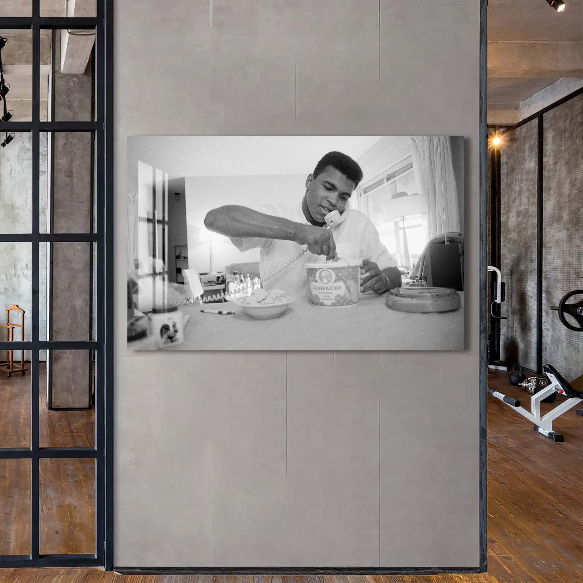 Artronauts Glass Print Muhammad Ali - Ice Cream