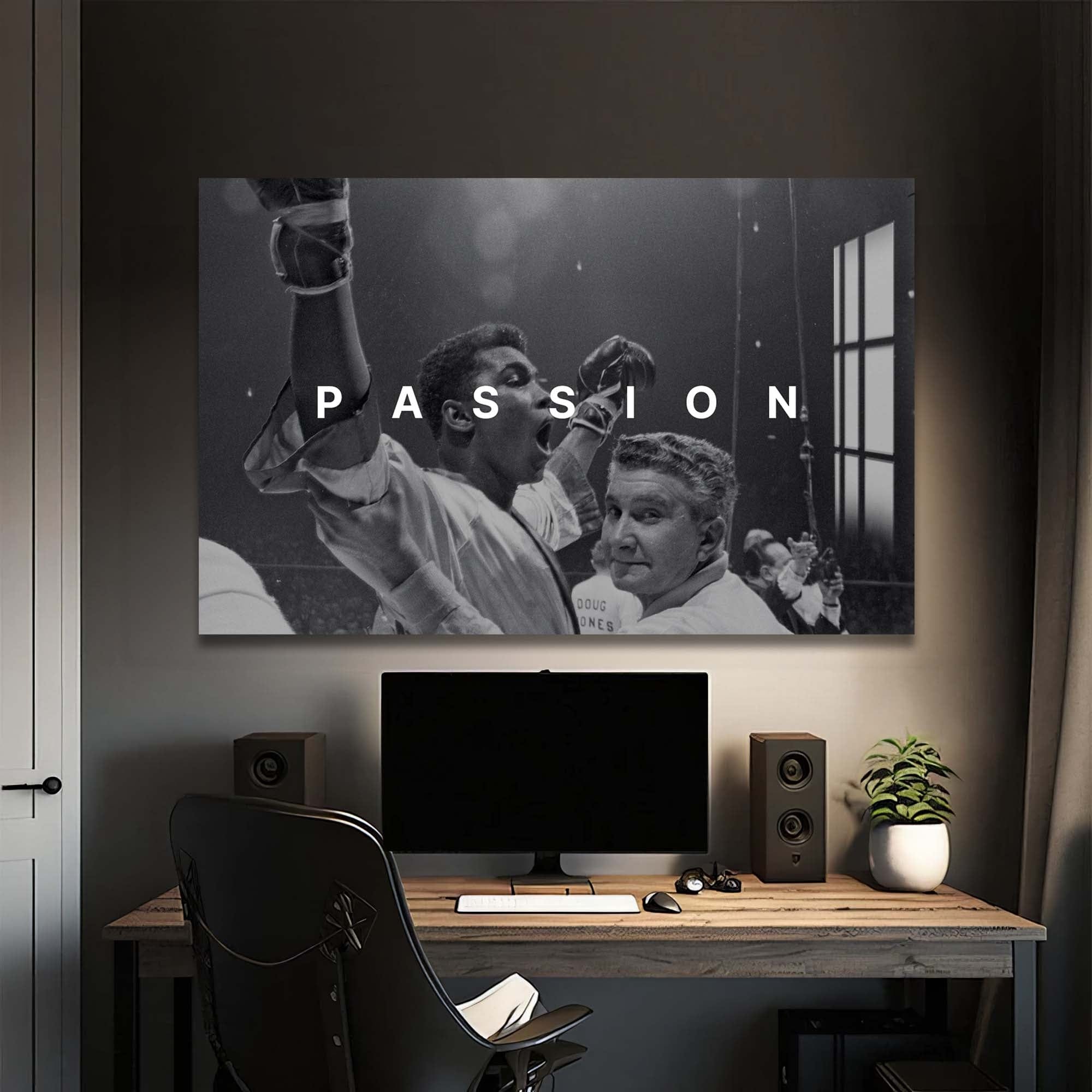 Artronauts Glass Print Muhammad Ali - Passion