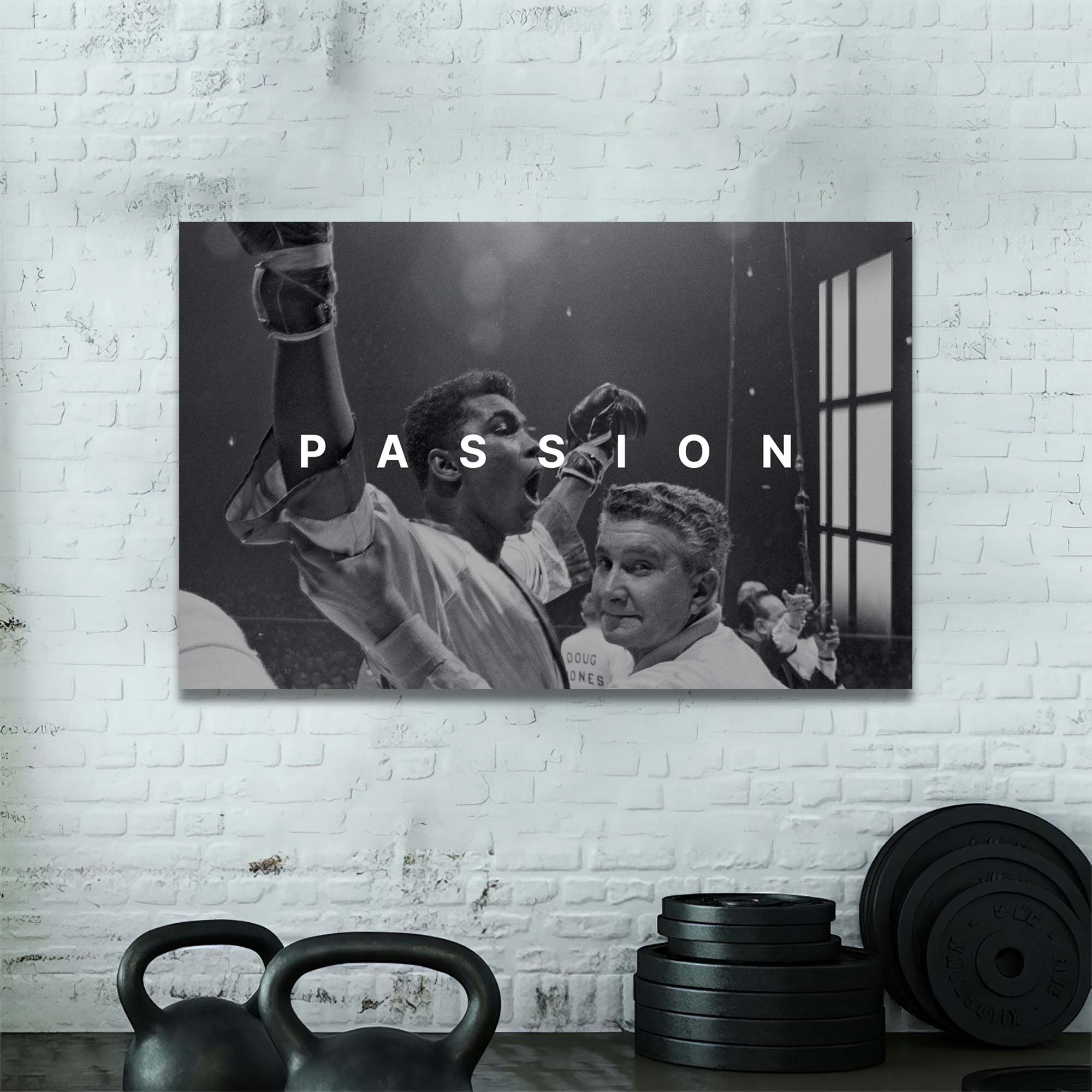 Artronauts Glass Print Muhammad Ali - Passion