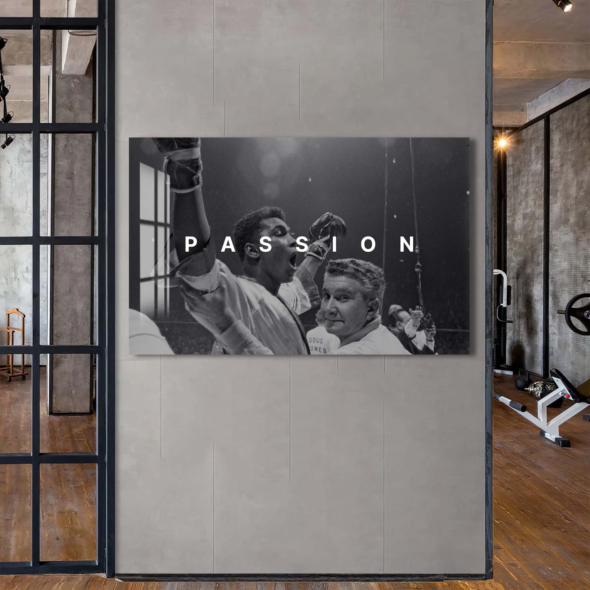 Artronauts Glass Print Muhammad Ali - Passion