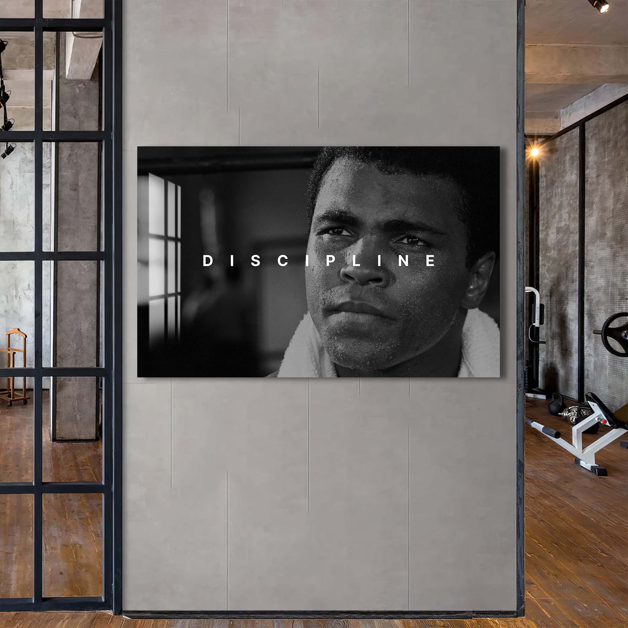 Artronauts Glass Print Muhammad Ali - Discipline