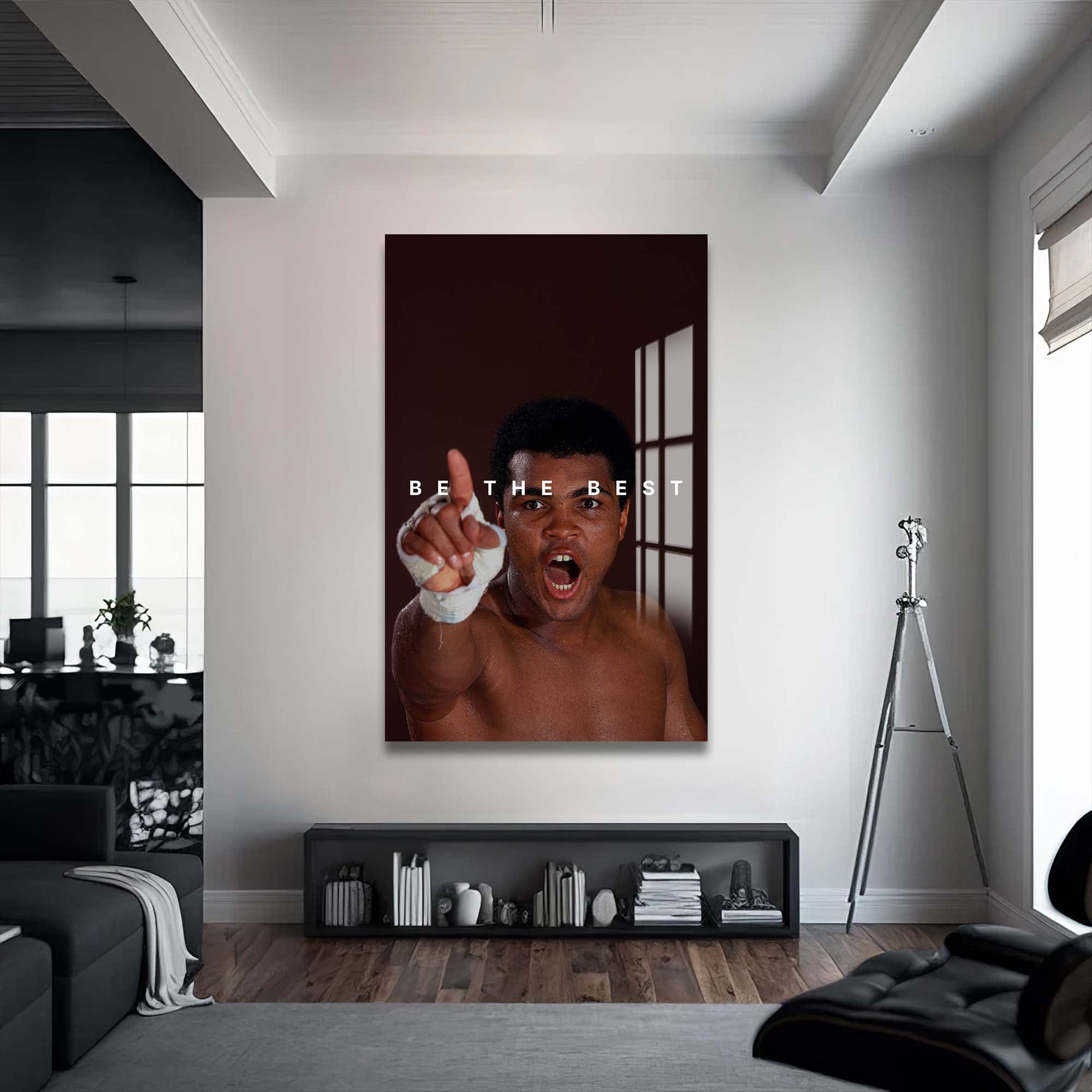 Artronauts Glass Print Muhammad Ali - Be The Best