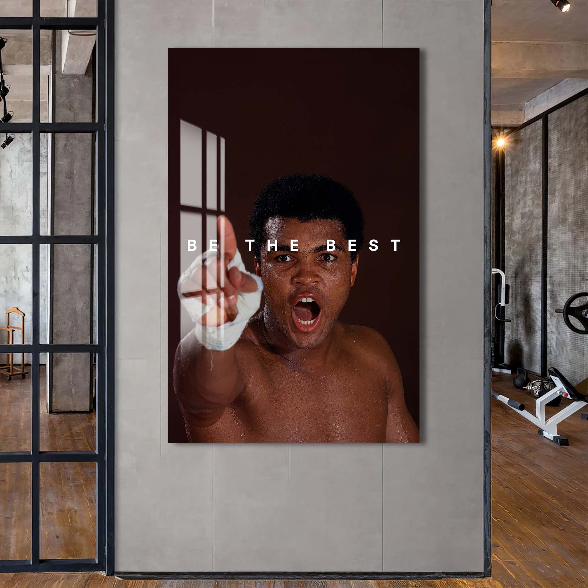 Artronauts Glass Print Muhammad Ali - Be The Best