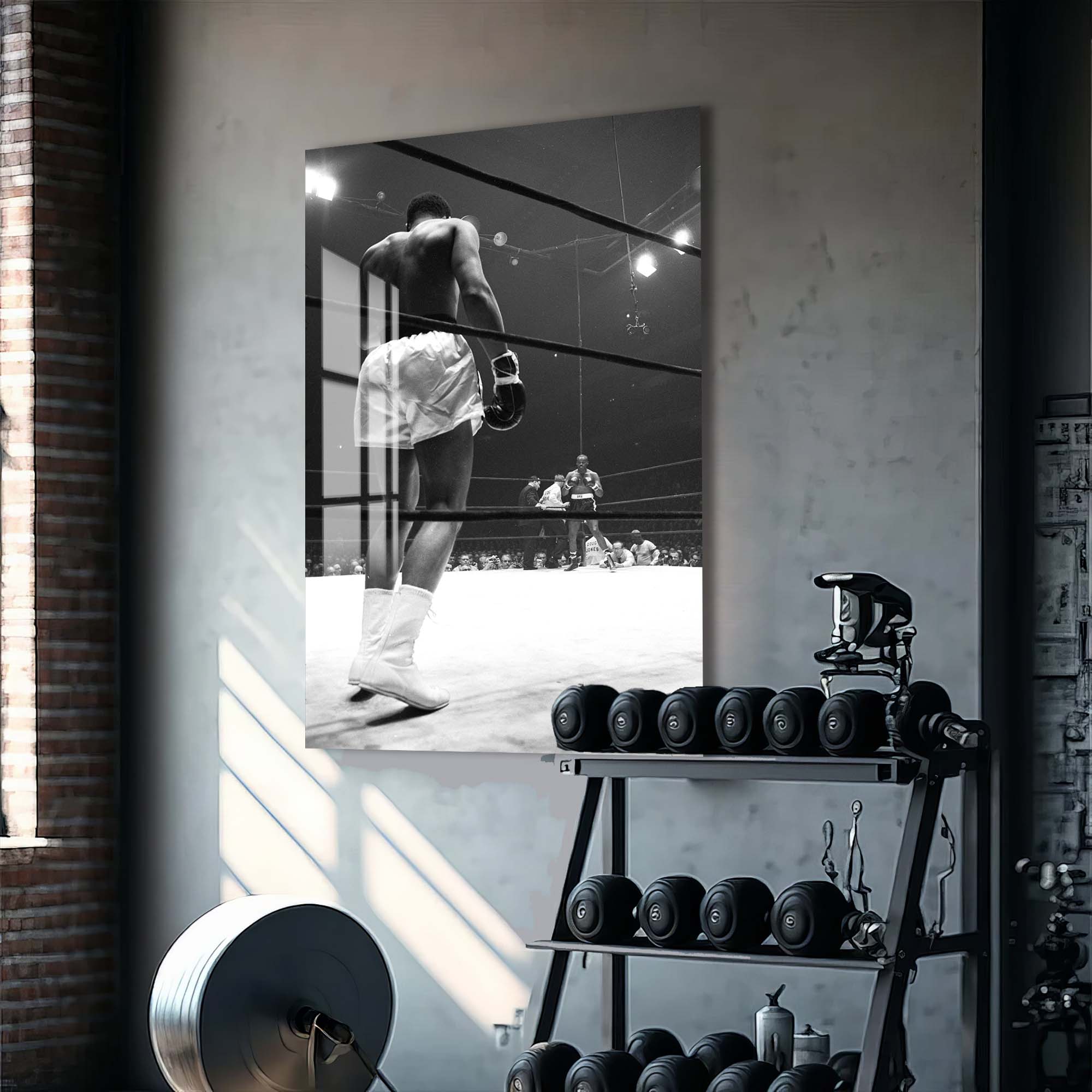 Artronauts Glass Print Muhammad Ali - vs Jones II
