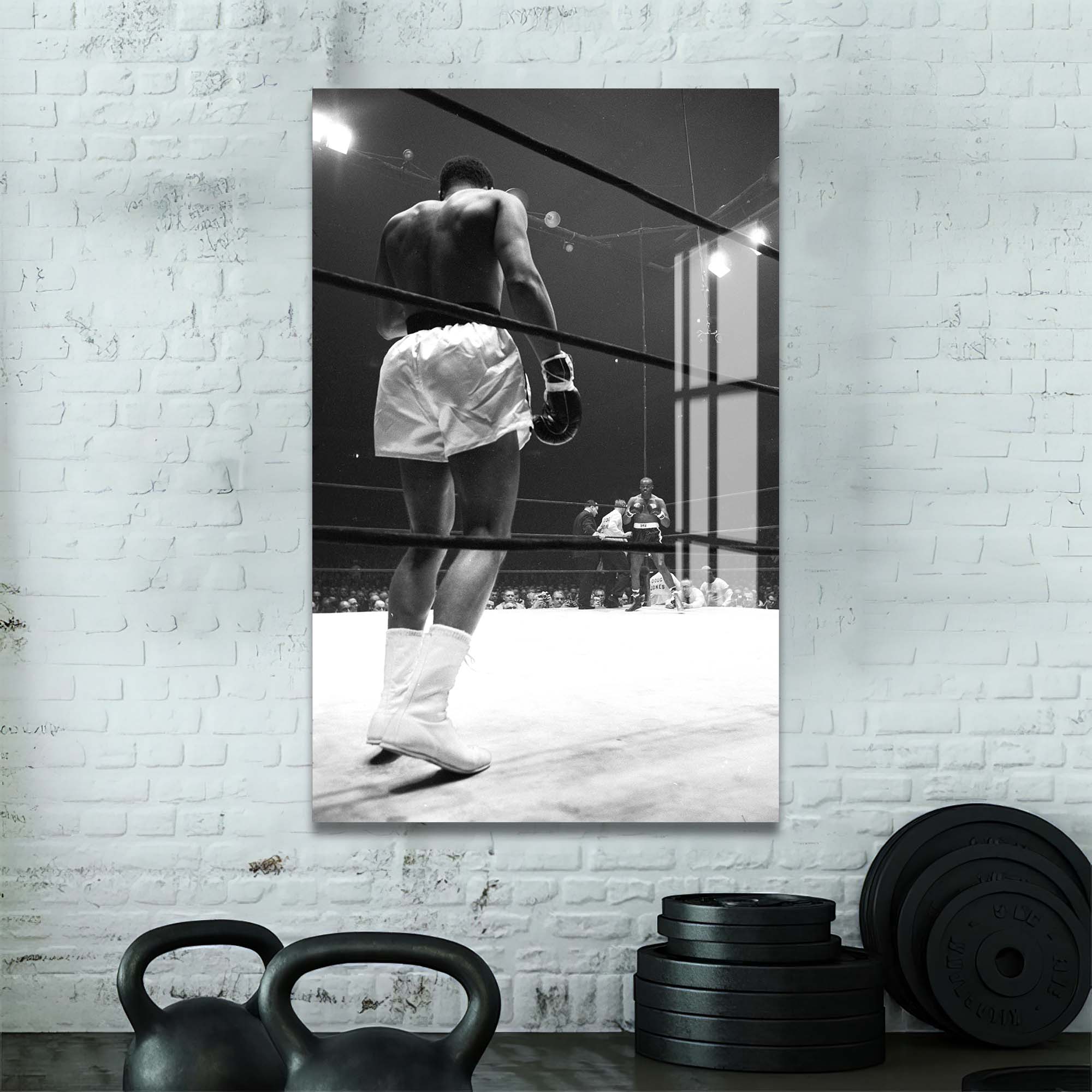 Artronauts Glass Print Muhammad Ali - vs Jones II