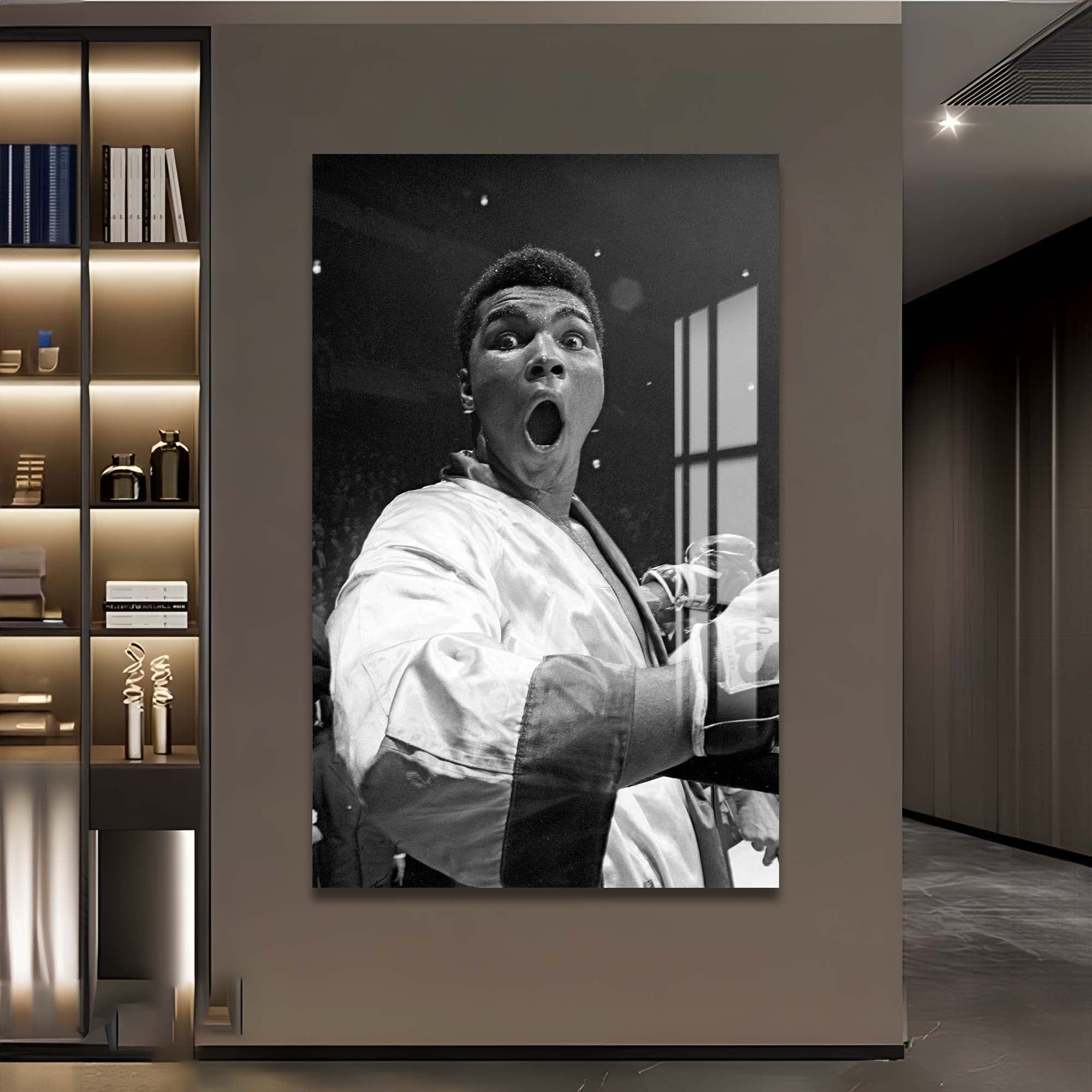 Artronauts Glass Print Muhammad Ali - vs Jones