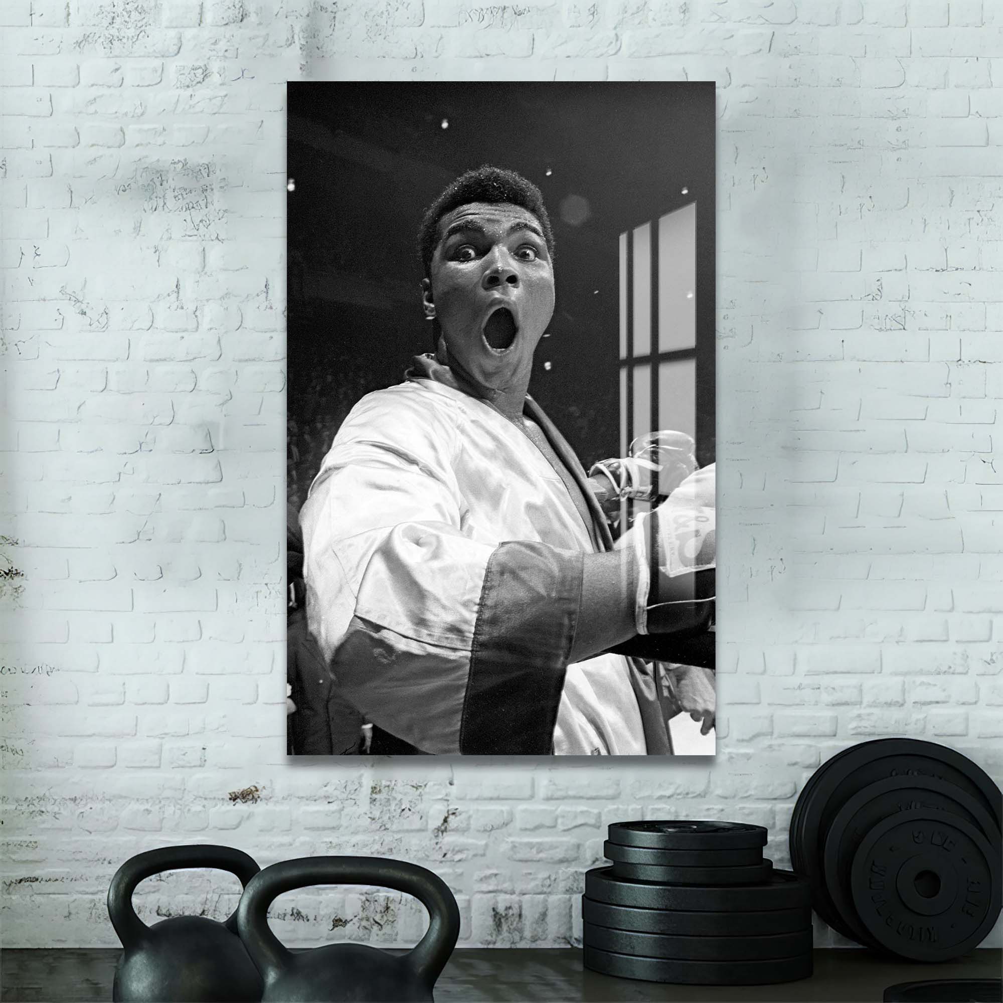 Artronauts Glass Print Muhammad Ali - vs Jones