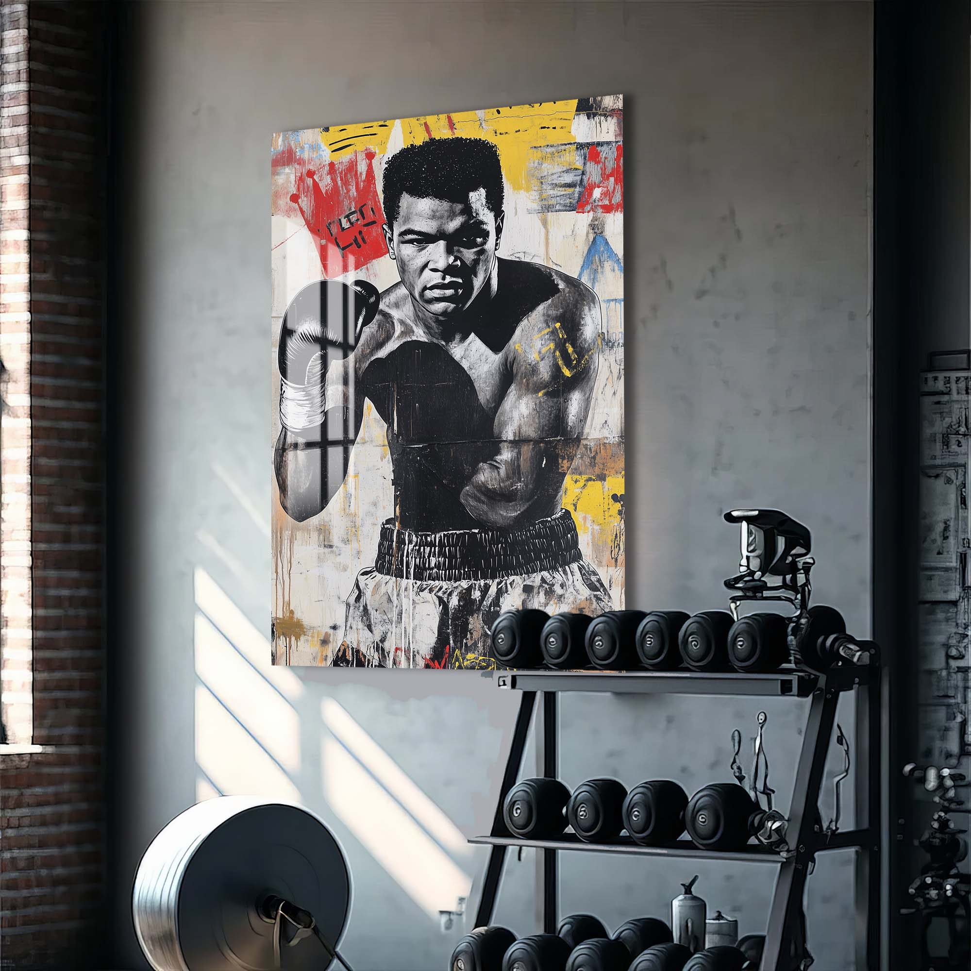 Artronauts Glass Print Muhammad Ali - King