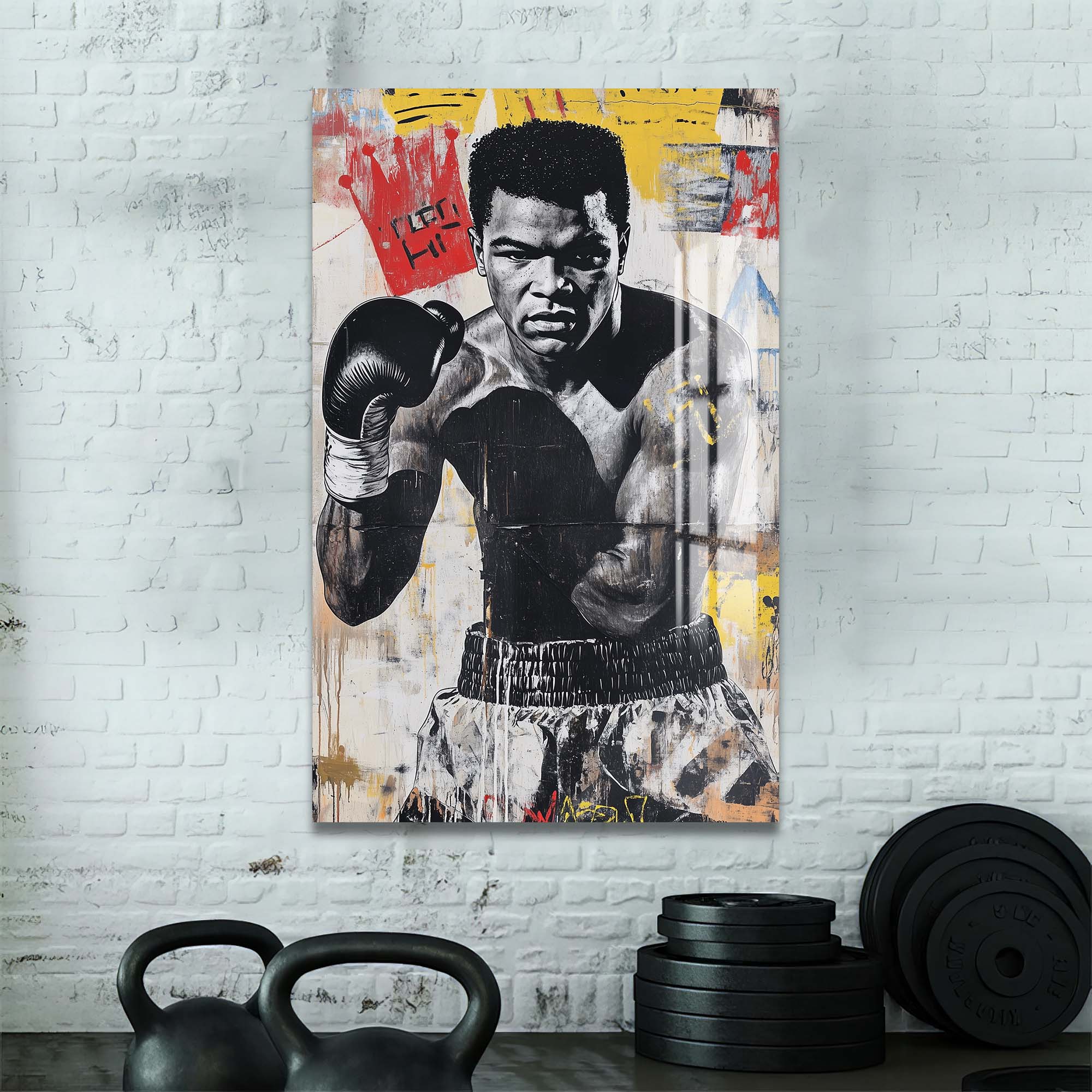 Artronauts Glass Print Muhammad Ali - King