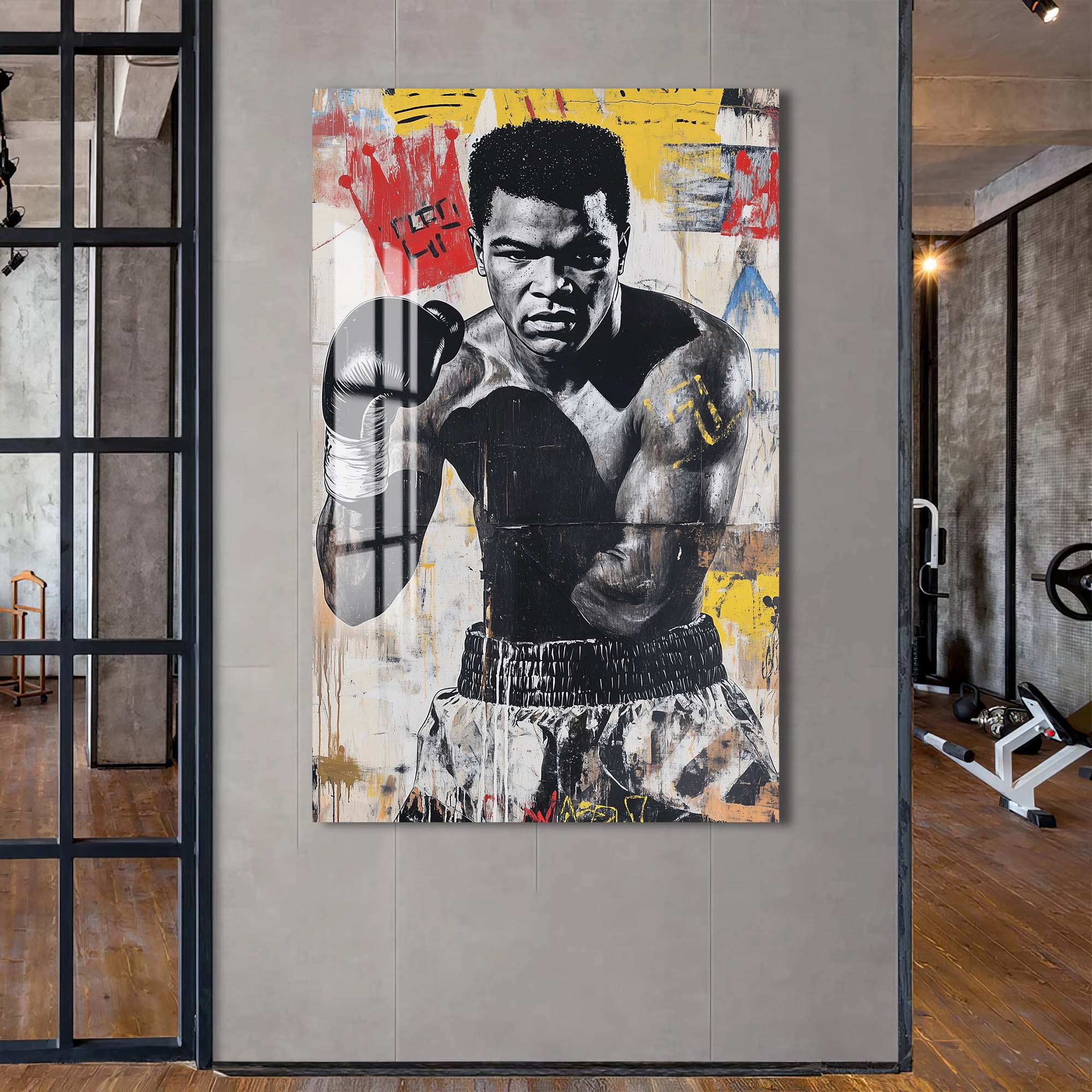 Artronauts Glass Print Muhammad Ali - King