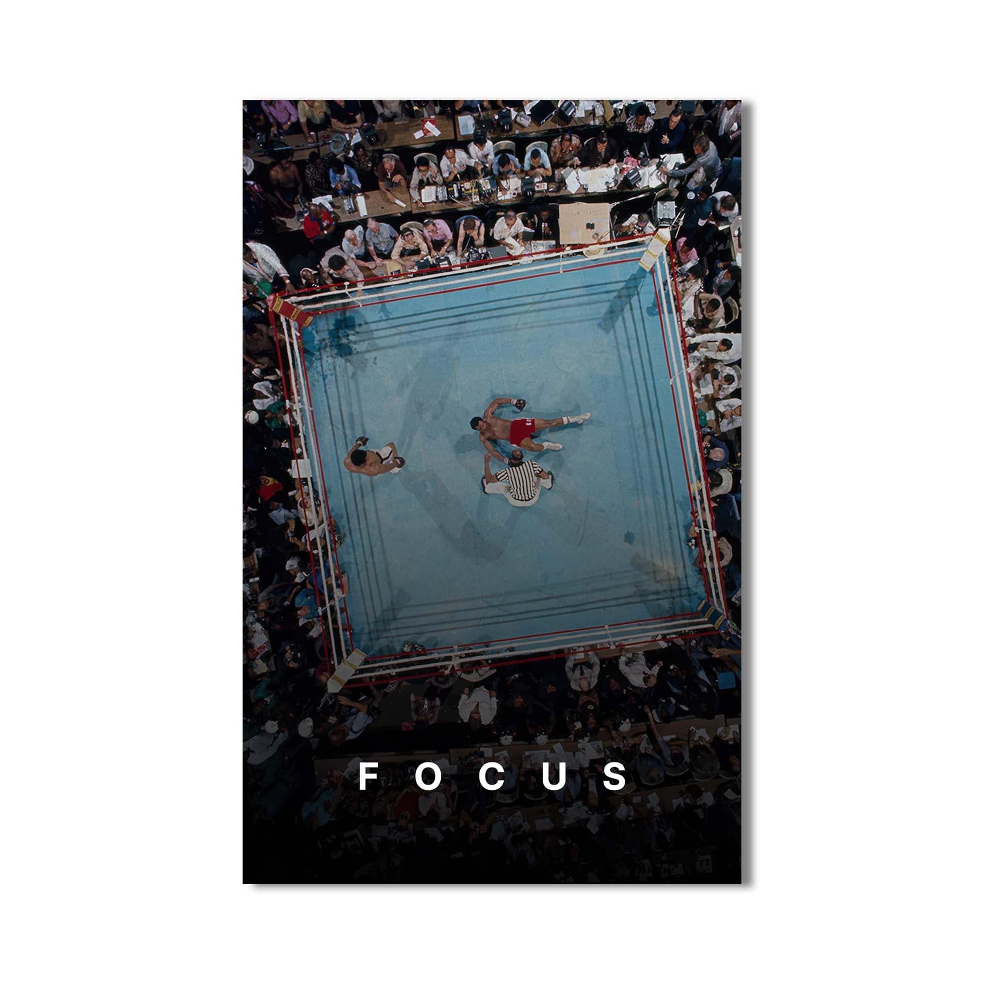 Artronauts Glass Print Muhammad Ali - Focus