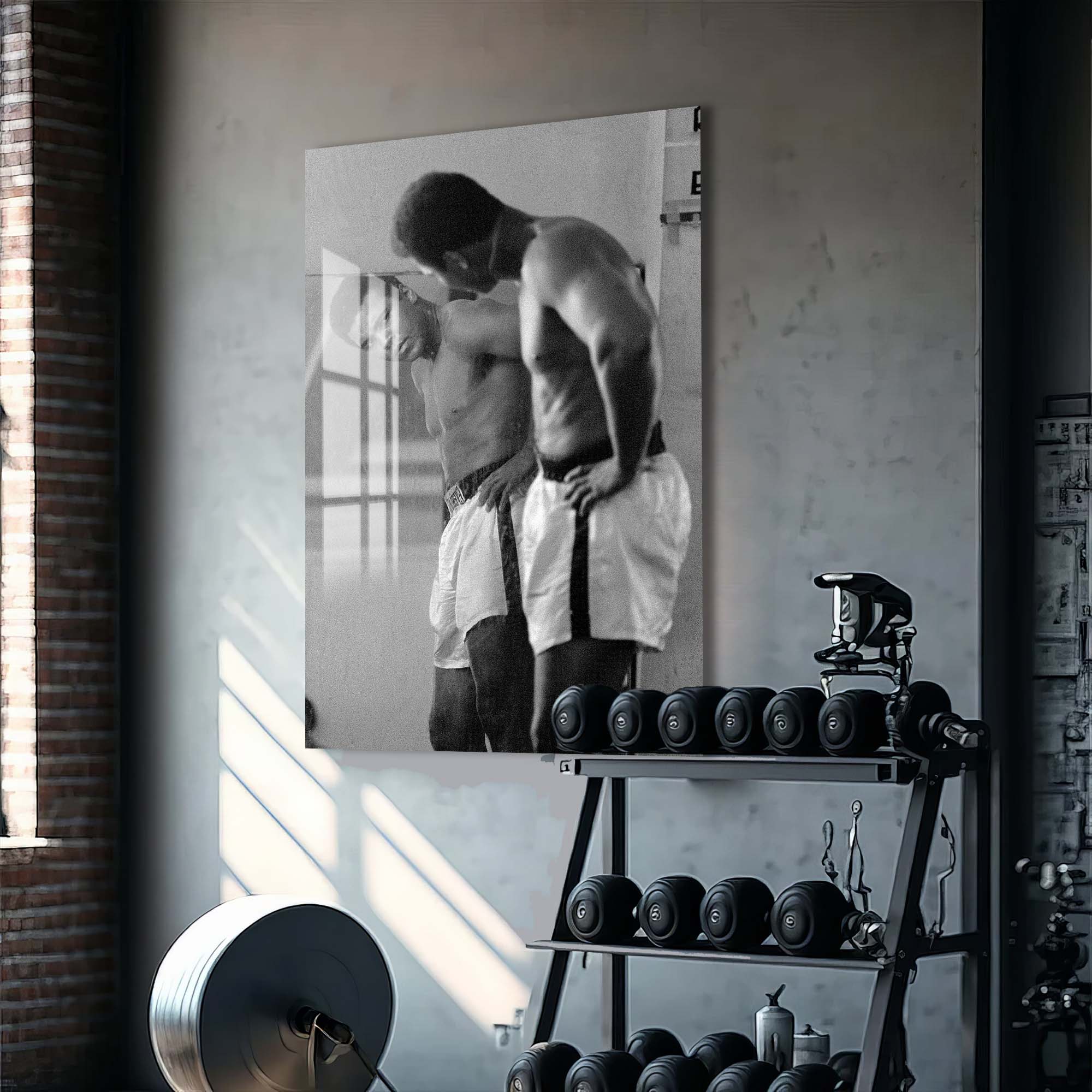 Artronauts Glass Print Muhammad Ali - Mirror