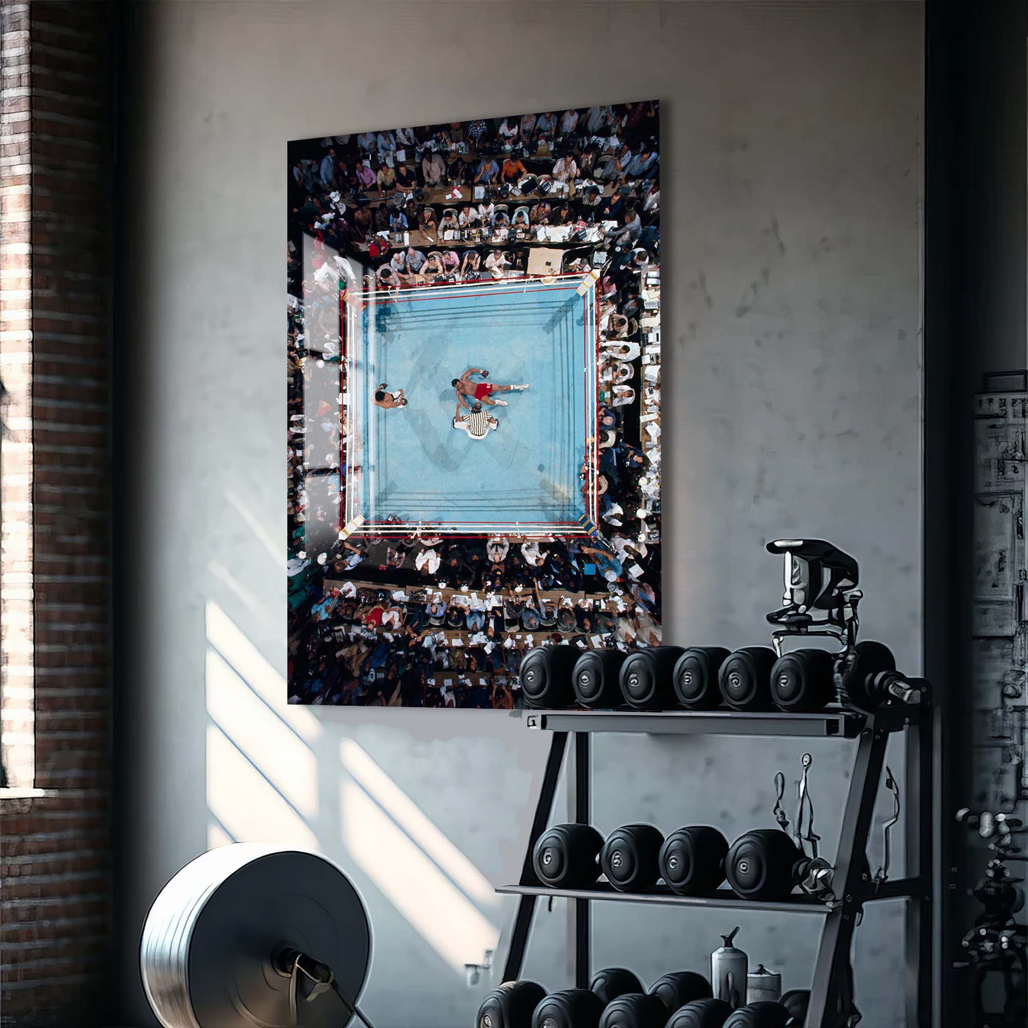 Artronauts Glass Print Muhammad Ali - vs George Foreman