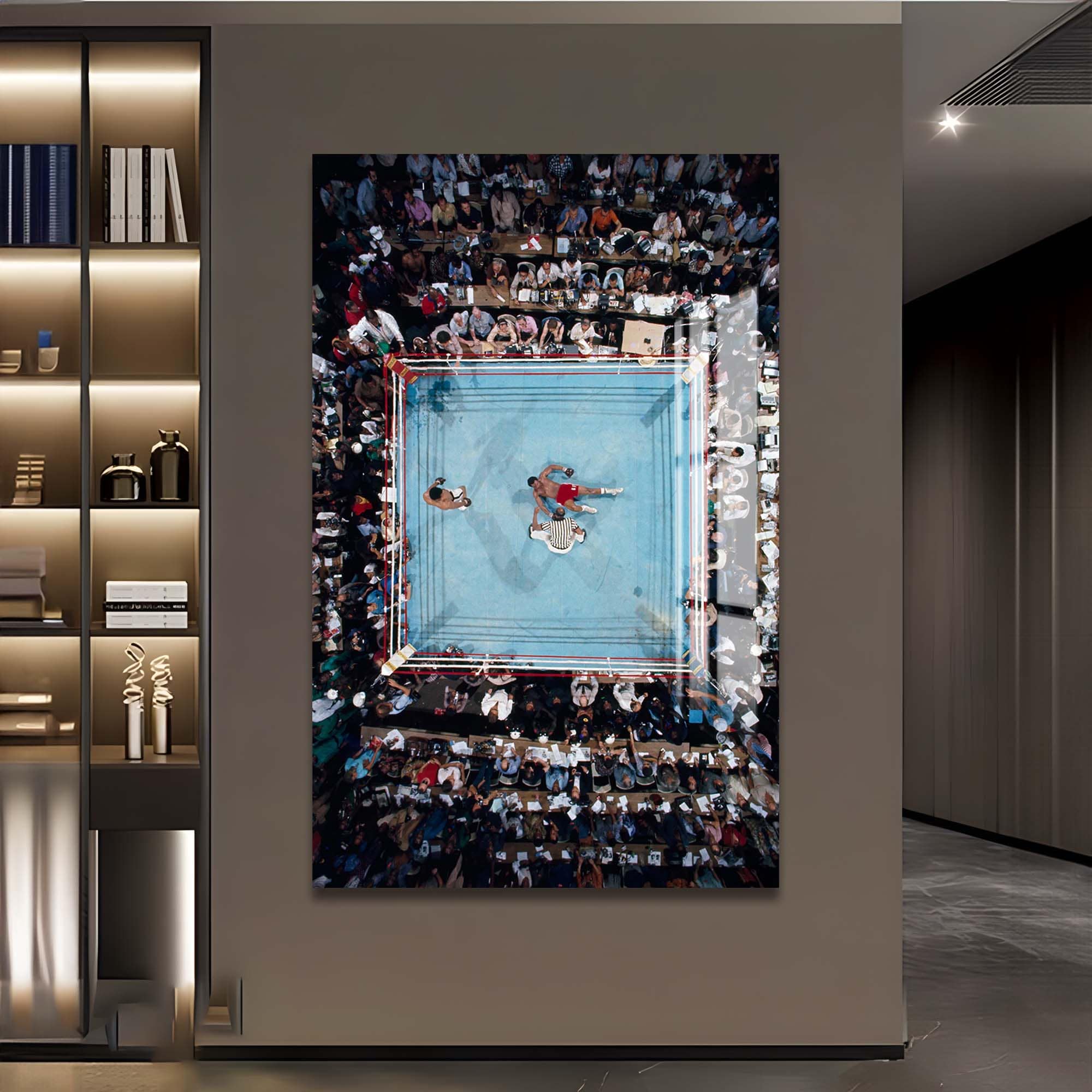 Artronauts Glass Print Muhammad Ali - vs George Foreman