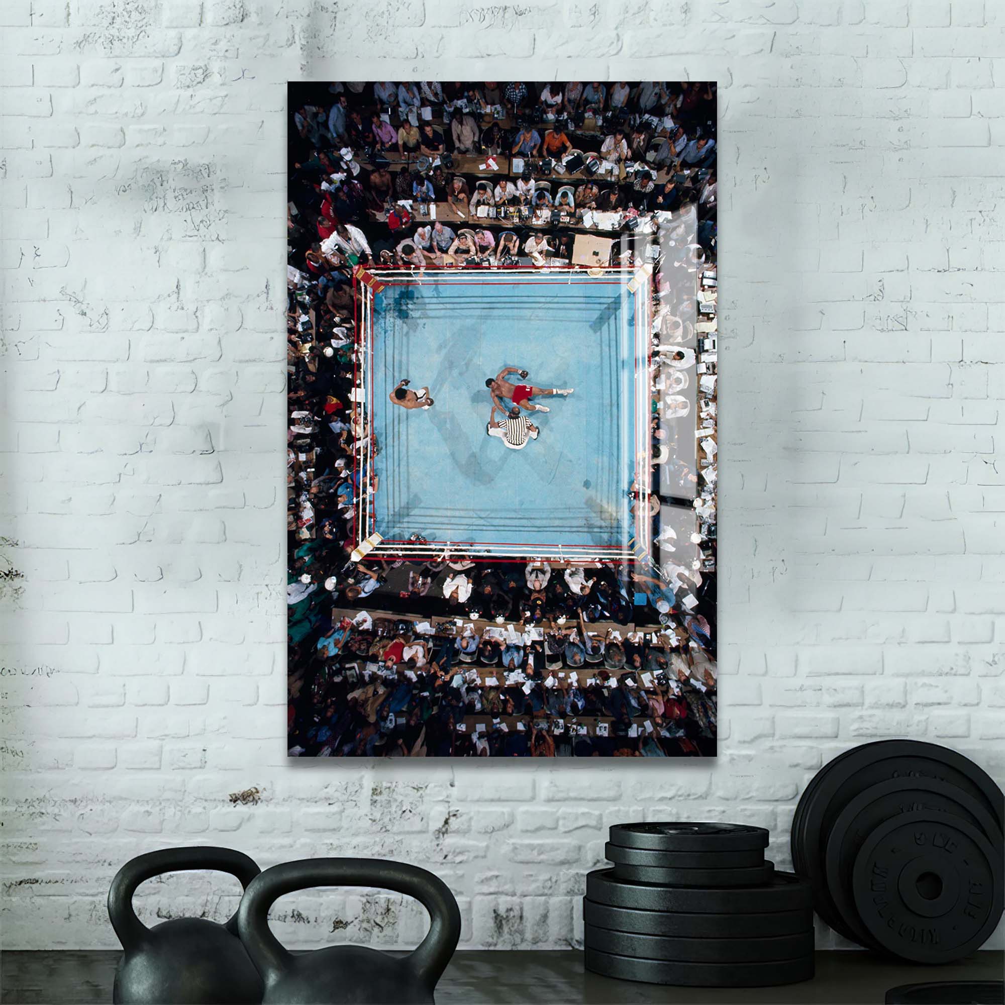 Artronauts Glass Print Muhammad Ali - vs George Foreman