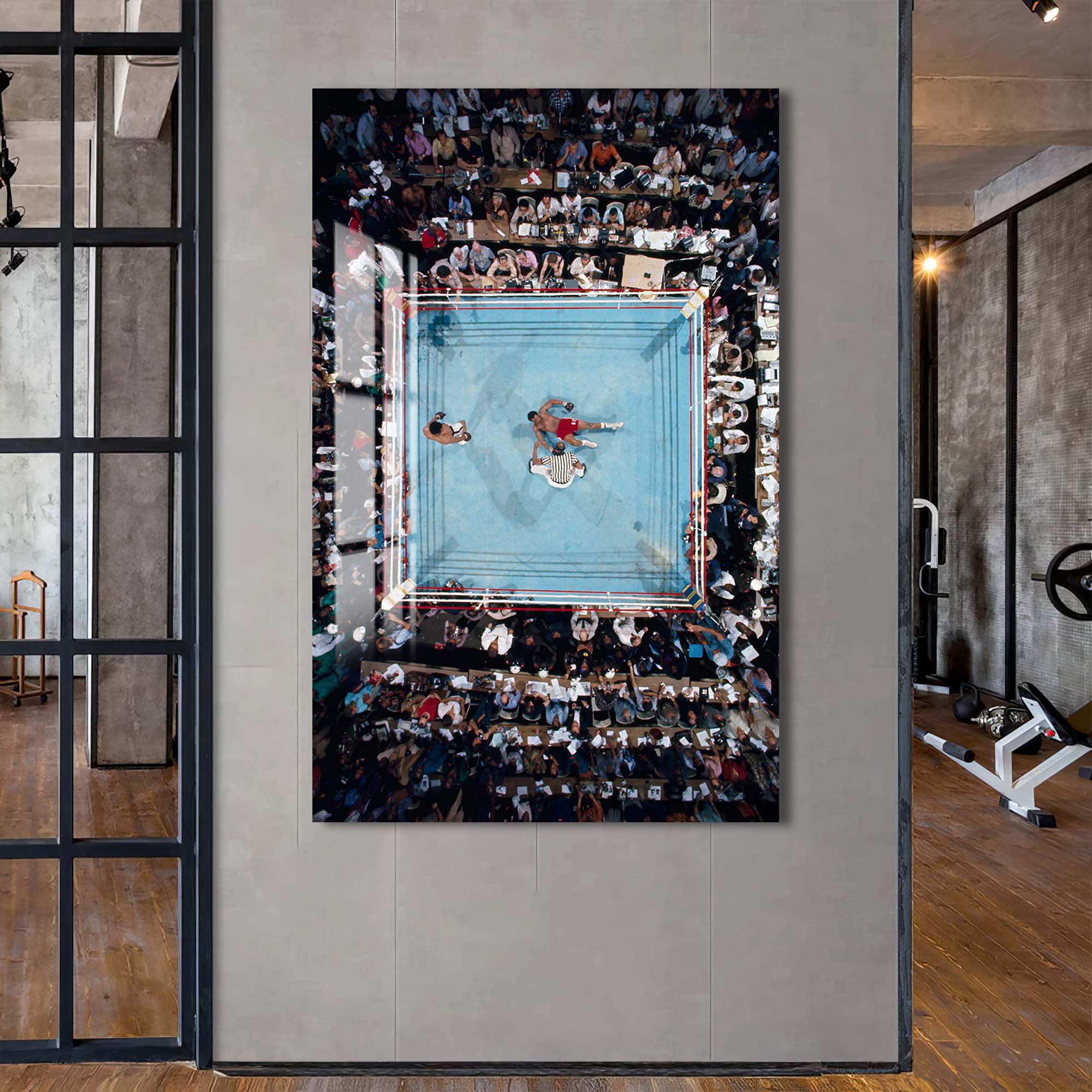 Artronauts Glass Print Muhammad Ali - vs George Foreman