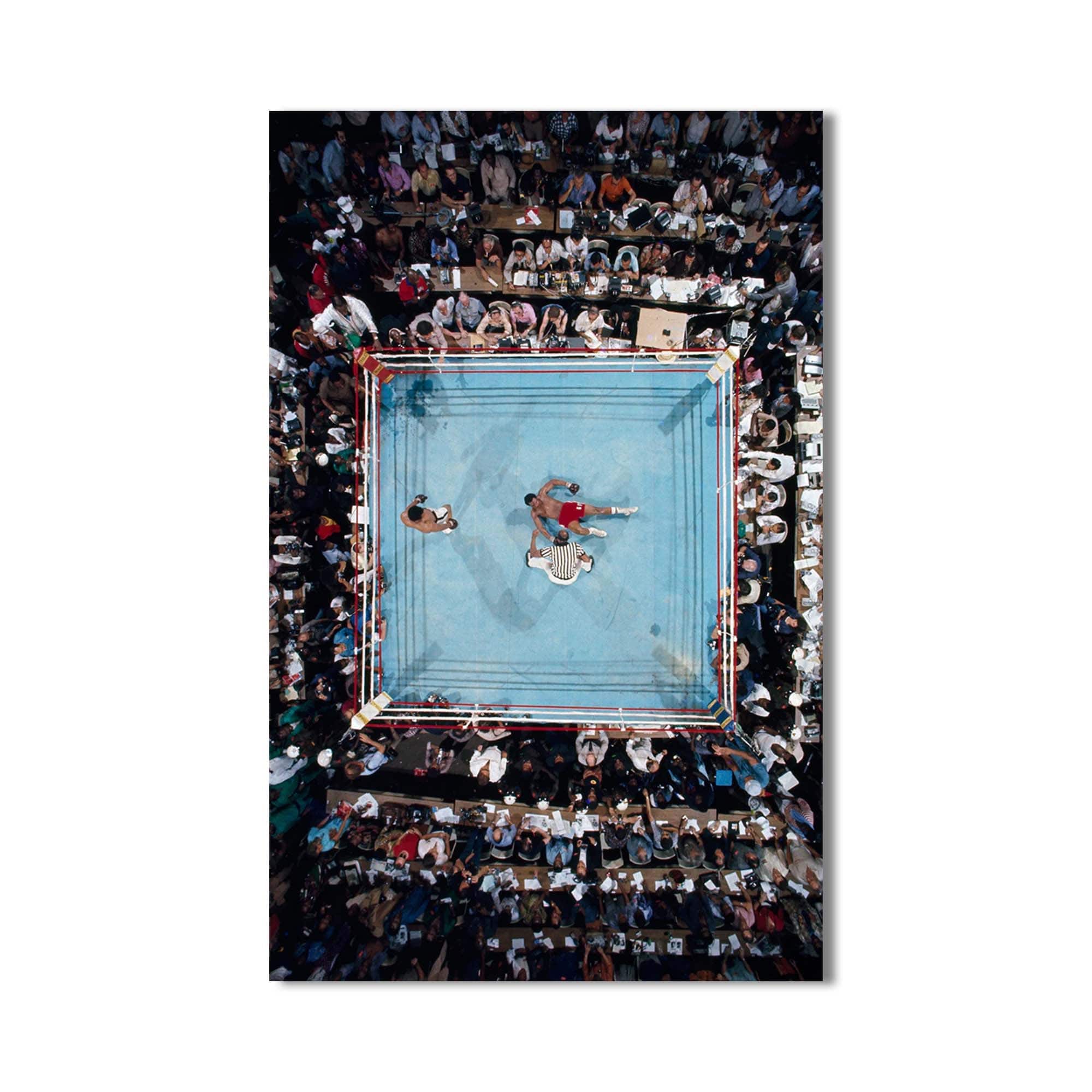 Artronauts Glass Print Muhammad Ali - vs George Foreman
