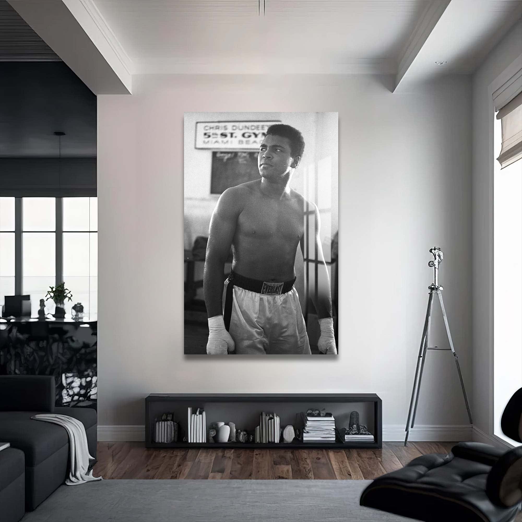 Artronauts Glass Print Muhammad Ali - 5th Street Gym