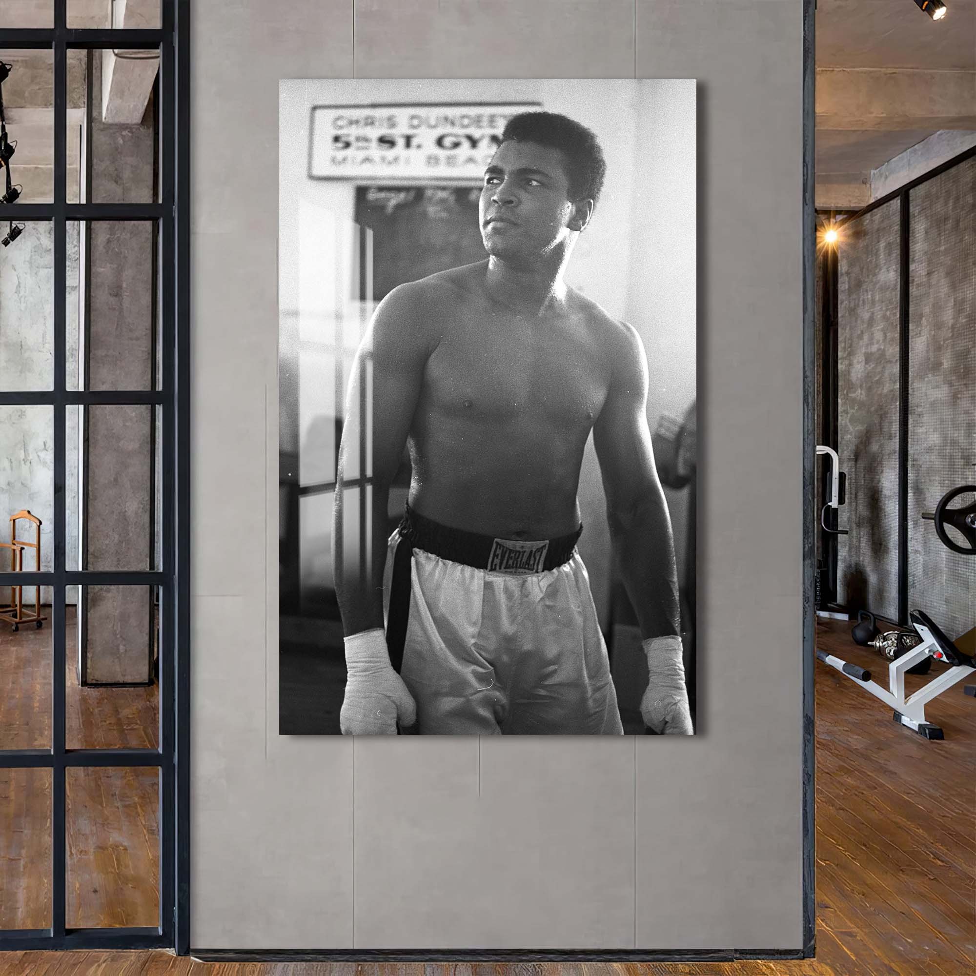 Artronauts Glass Print Muhammad Ali - 5th Street Gym