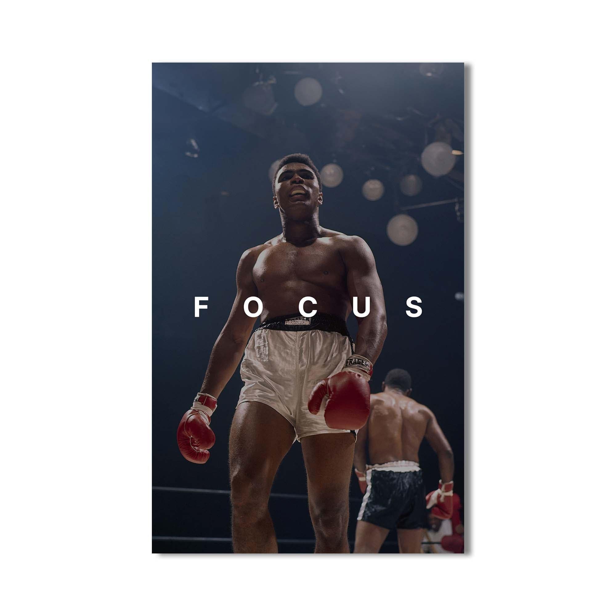 Artronauts Glass Print Muhammad Ali - Focus