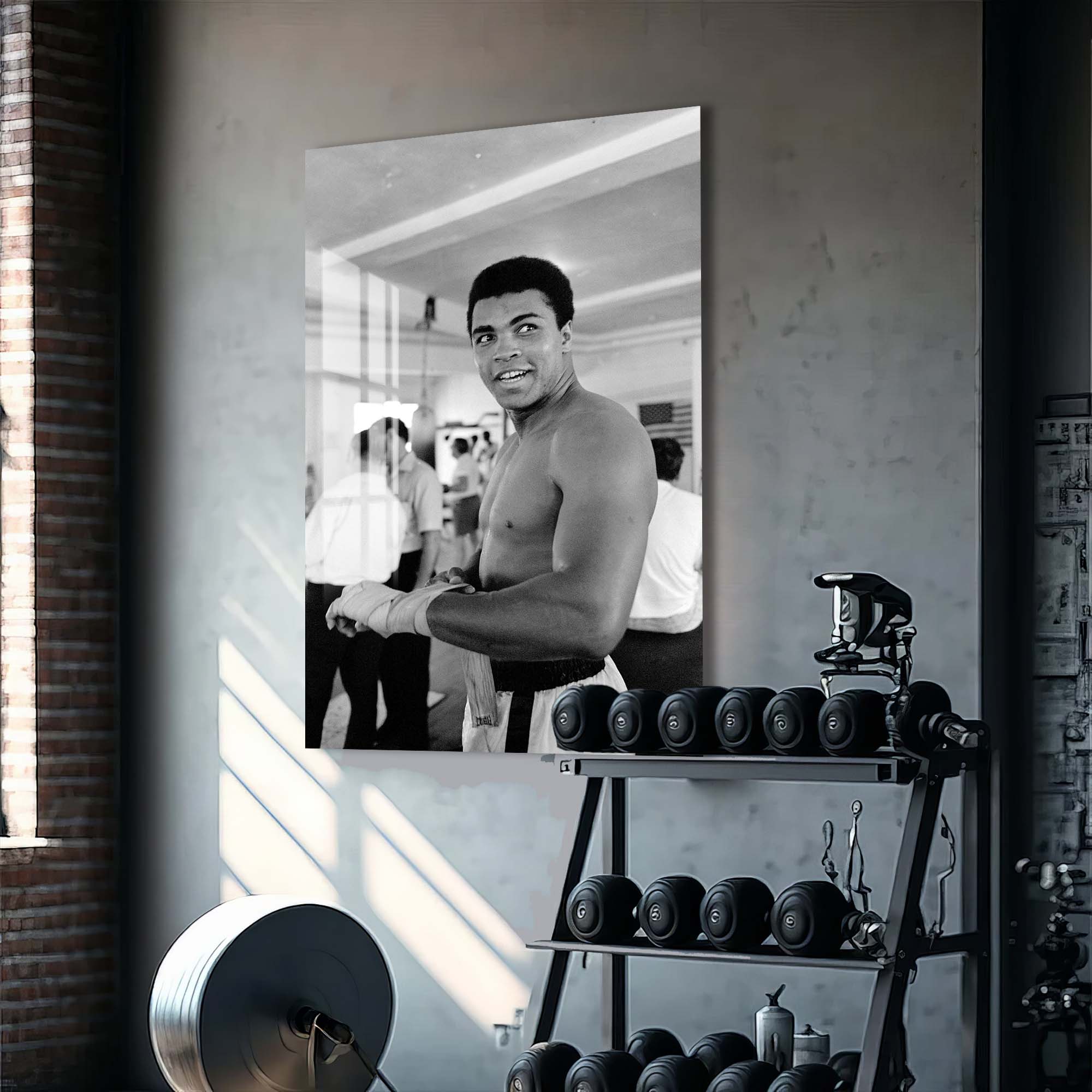 Artronauts Glass Print Muhammad Ali - Prepare