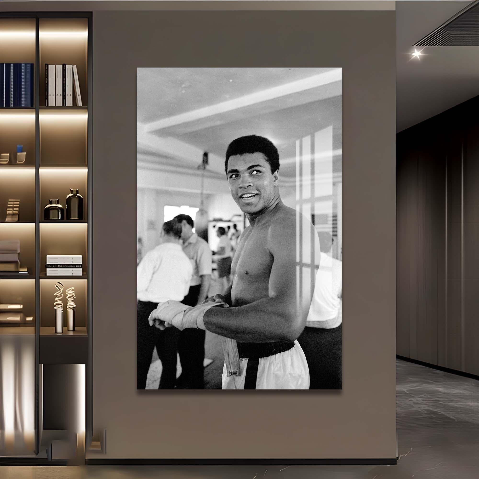 Artronauts Glass Print Muhammad Ali - Prepare
