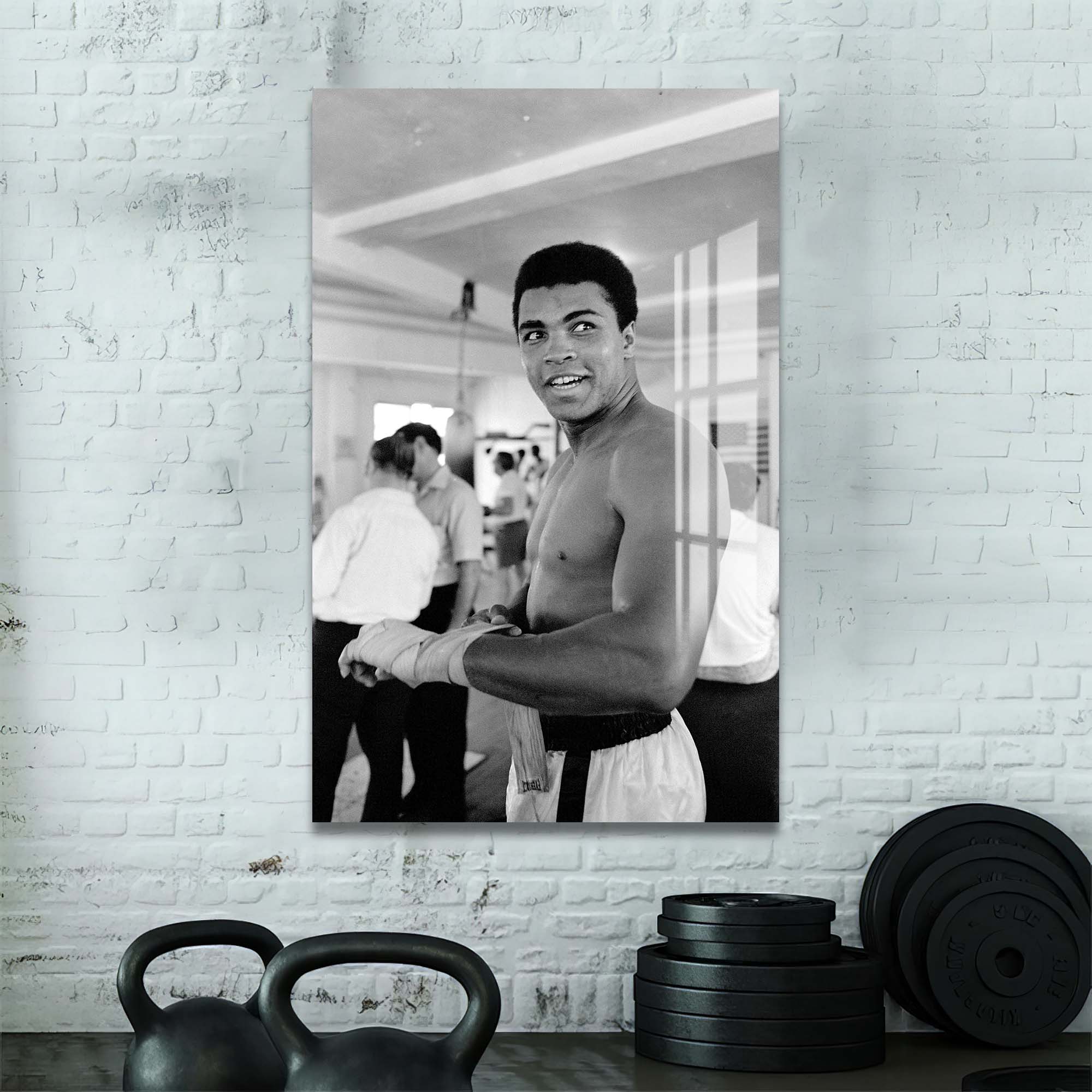 Artronauts Glass Print Muhammad Ali - Prepare